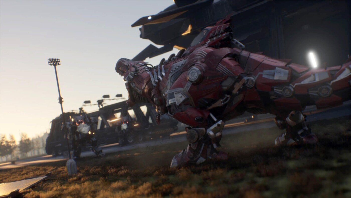 在实时渲染的《龙甲合体》中见证恐龙与机器人一决雌雄