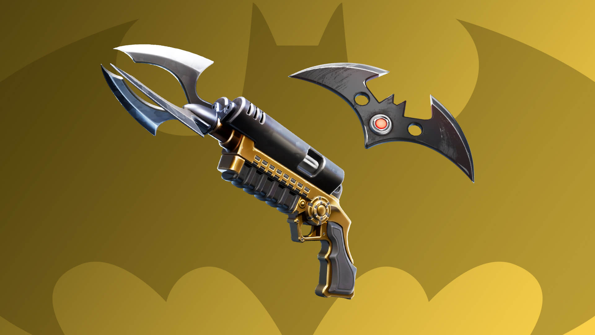 Fortnite Batman Grapple Gun and Batarang