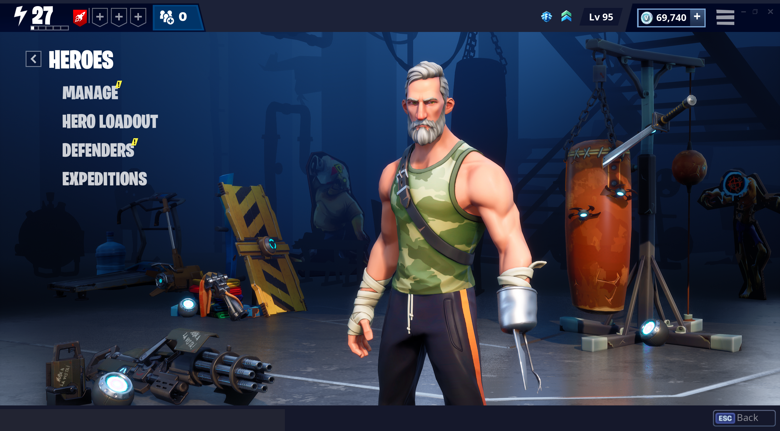 heroes npc trainer png - fortnite slotting restricted hero requires leadership skill