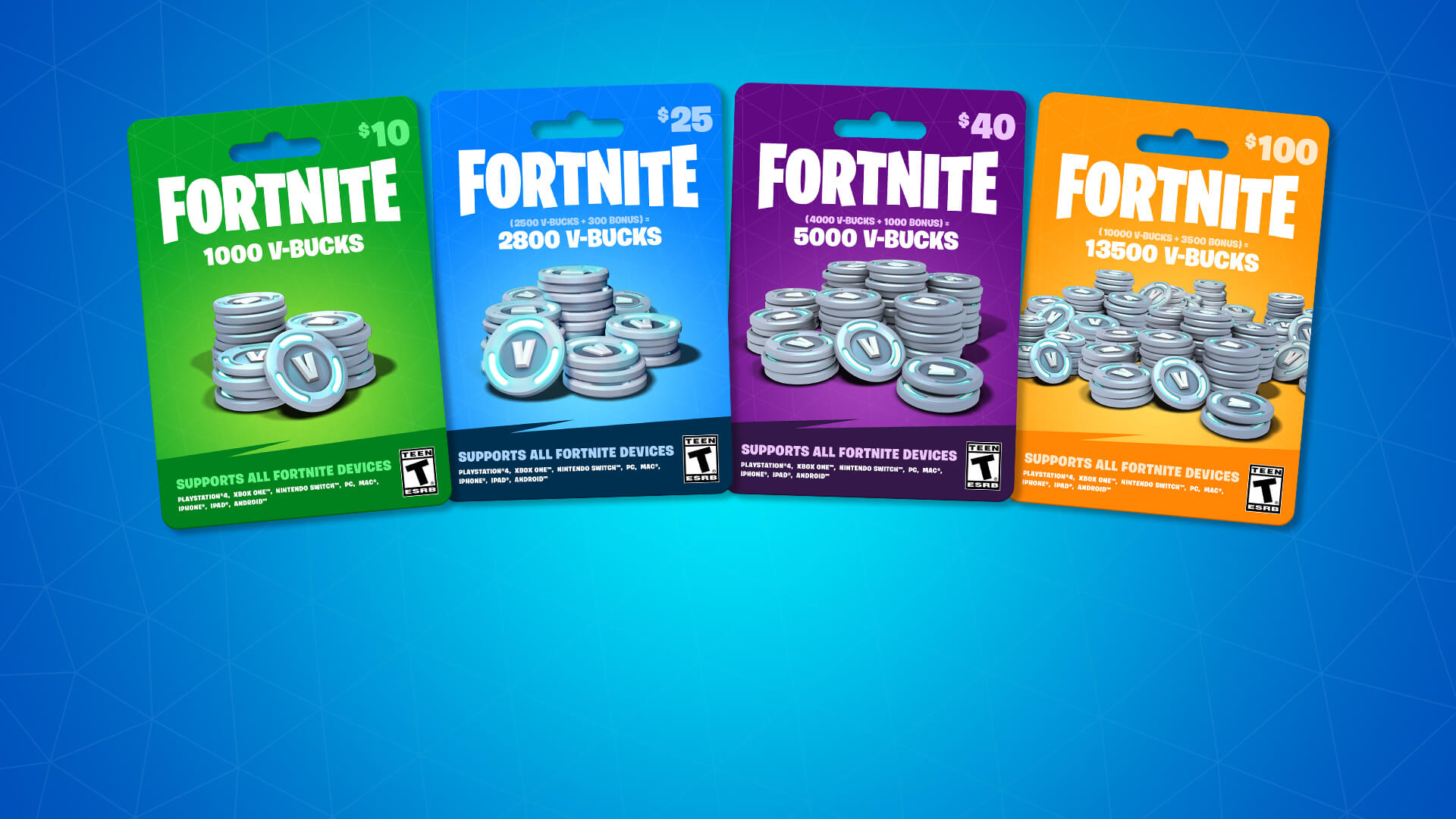 Les cartes de V-bucks bientôt disponibles en boutique