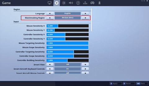 How To Vhang Matchmaking Options On Fortnite Epic Games Support Center Support