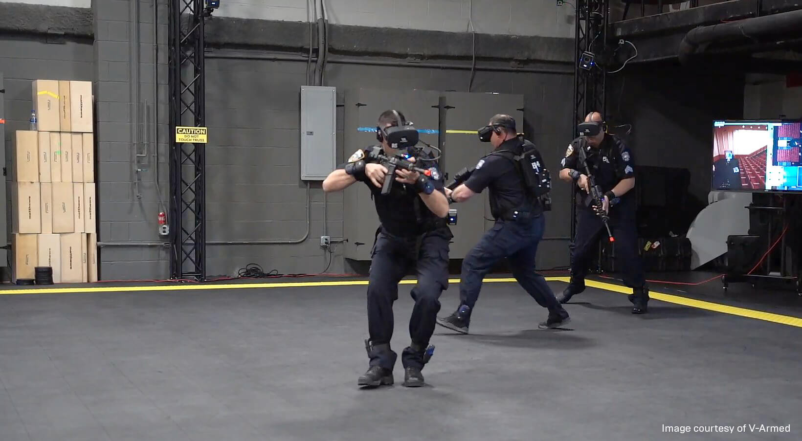 Efficient police virtual training environment in VR V-Armed - Engine