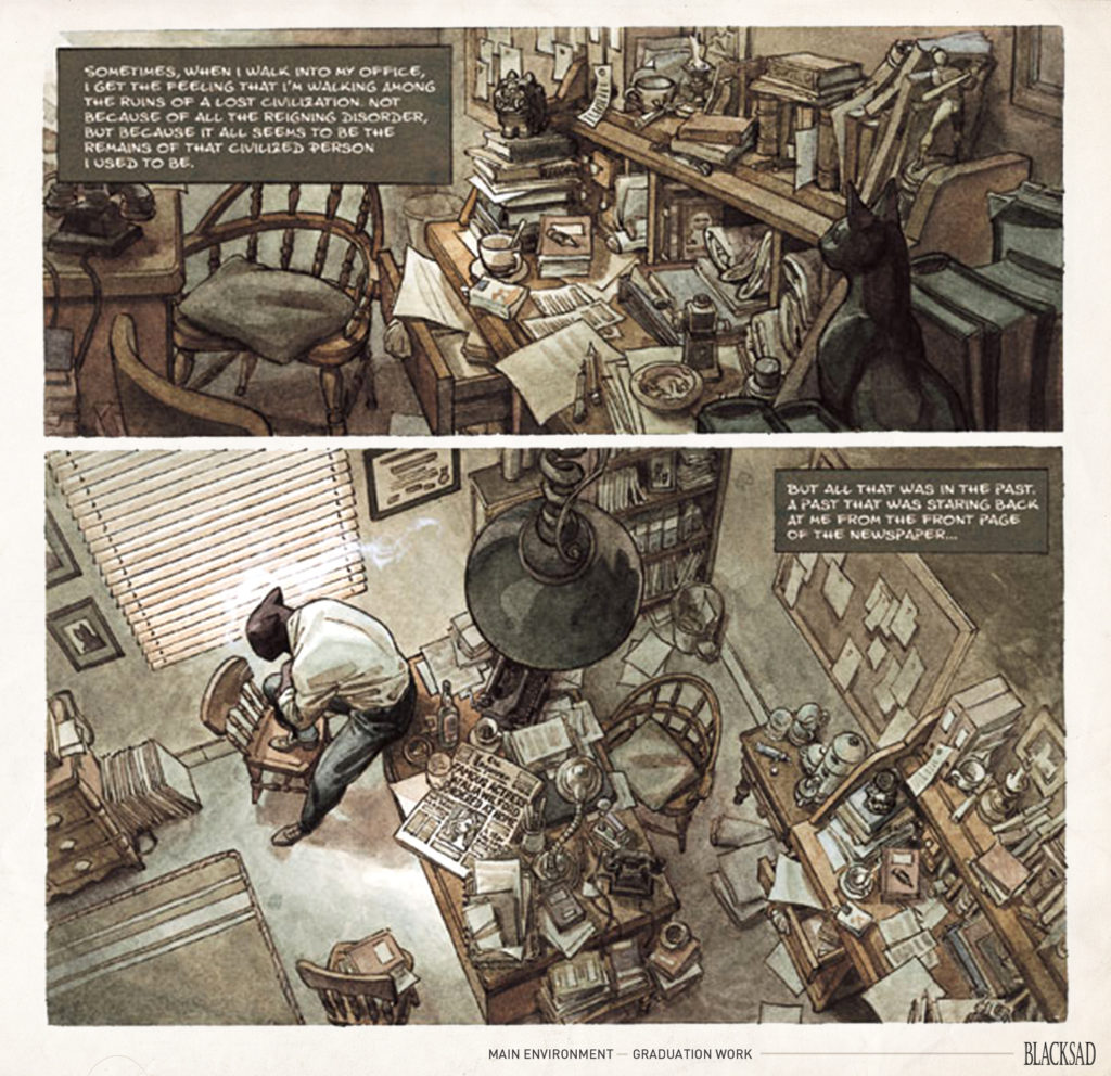 Blacksad breakdown: Howest student creates a playable 3D comic in UE4 ...
