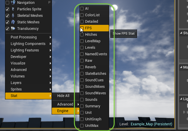 Level Viewport Stats