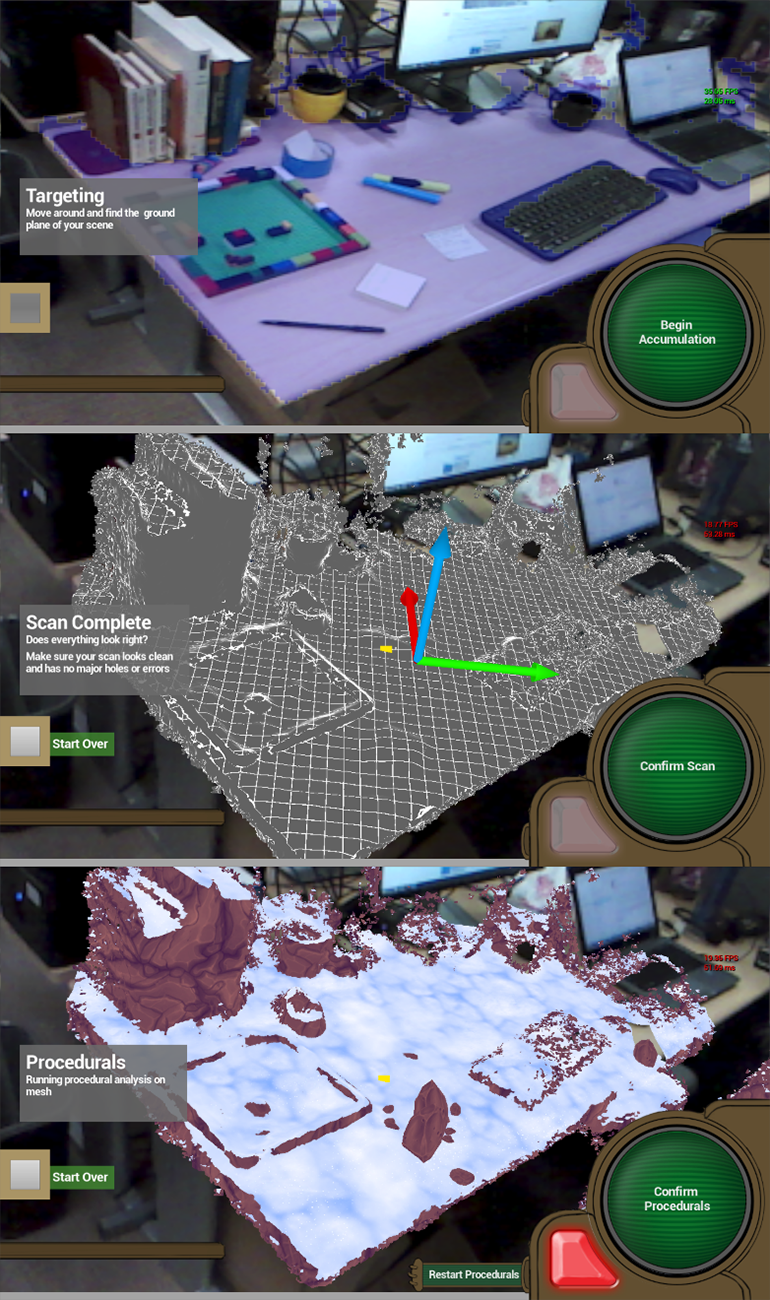 Figura 4: Maior visão de realidade no mundo usando o componente de percepção da cena (em breve)