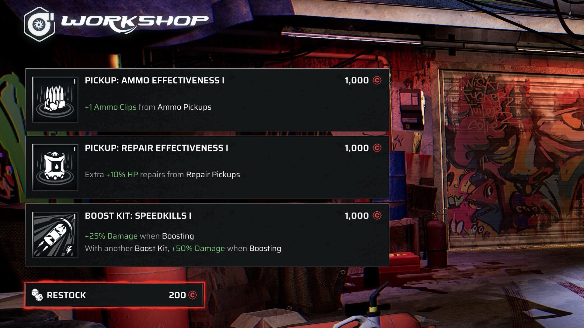 Carmageddon Rogue Shift Upgrade Synergies