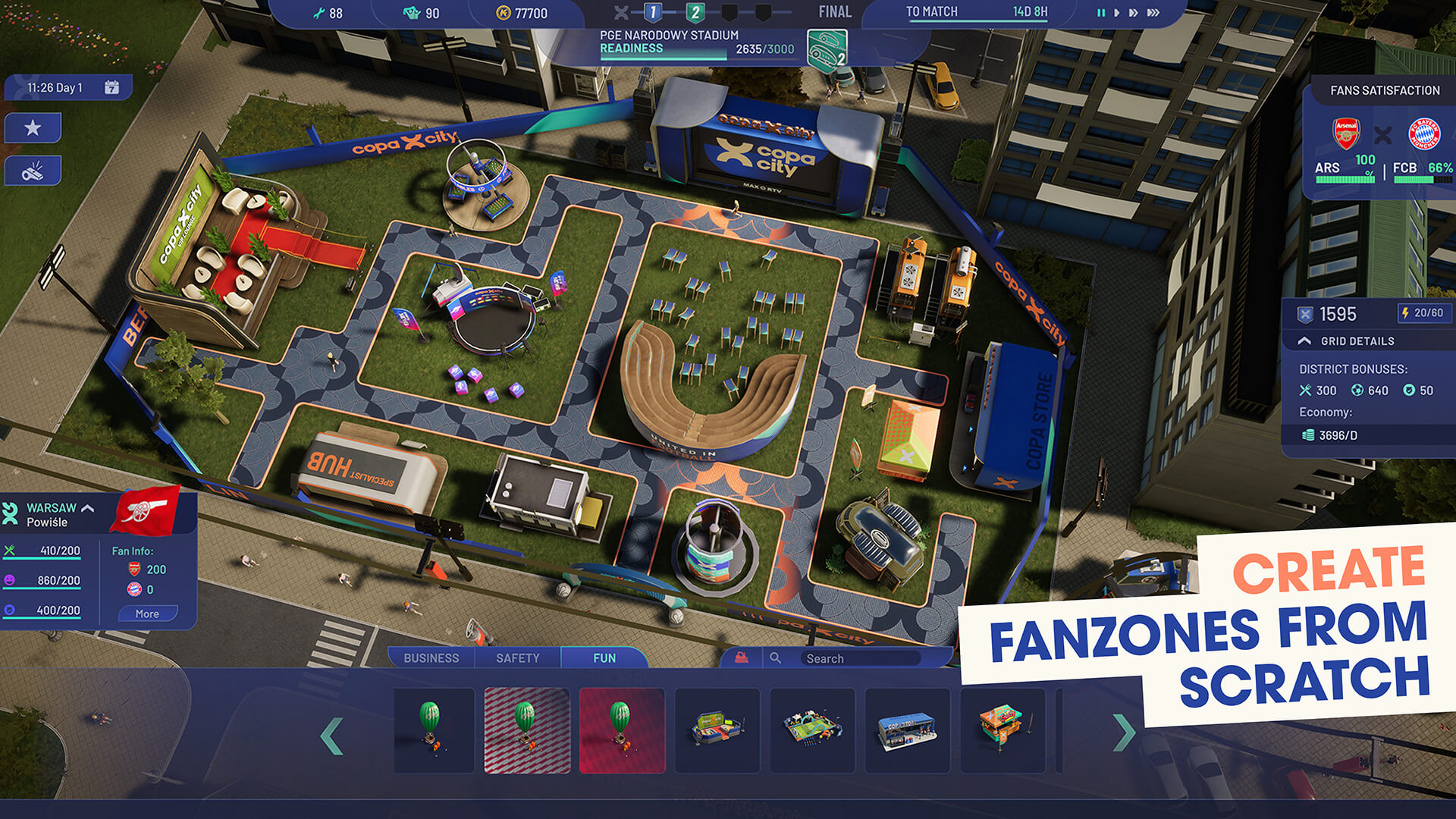 Copa City Create Fanzones