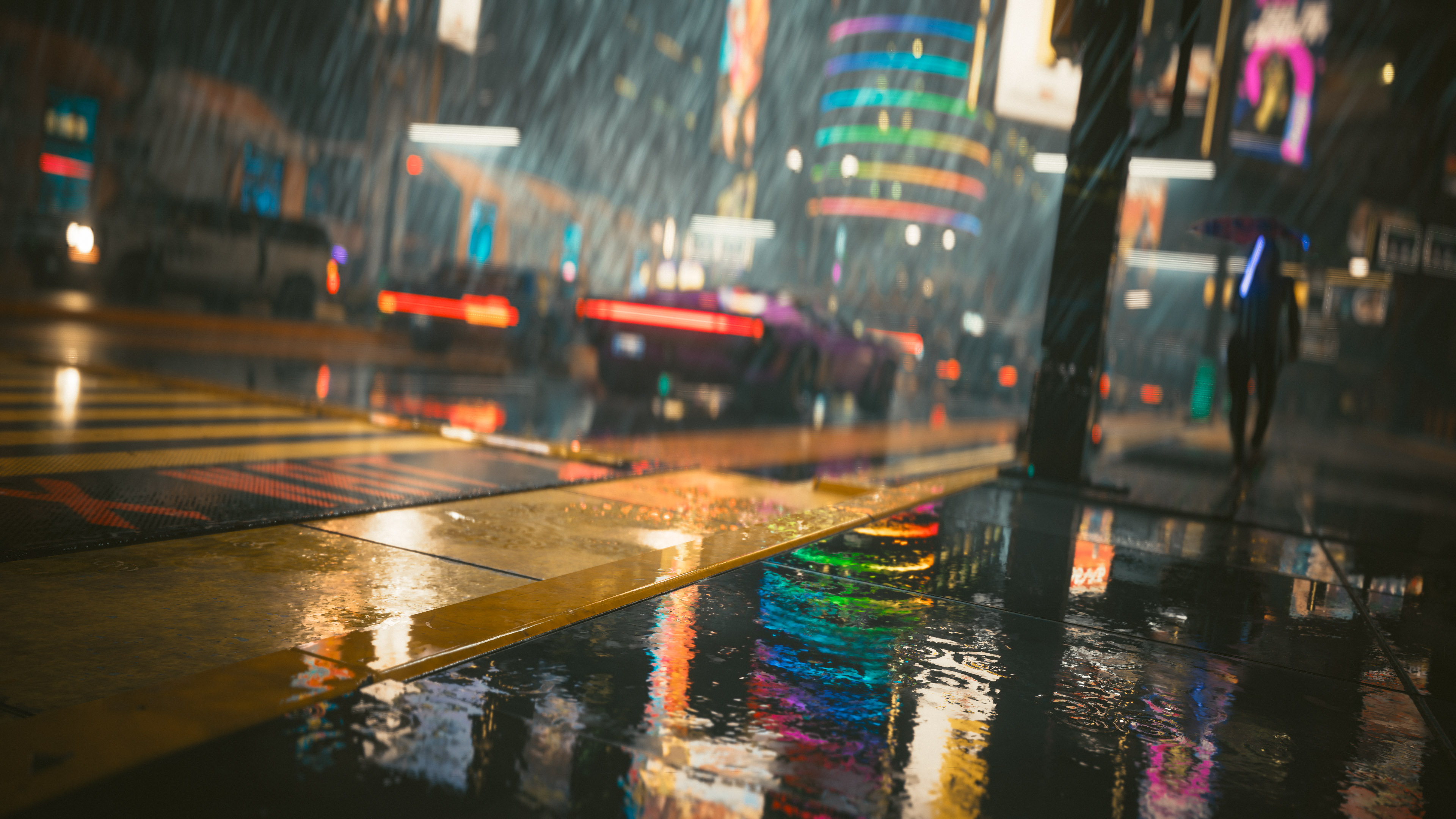 Cyberpunk 2077 10 Rain Reflections