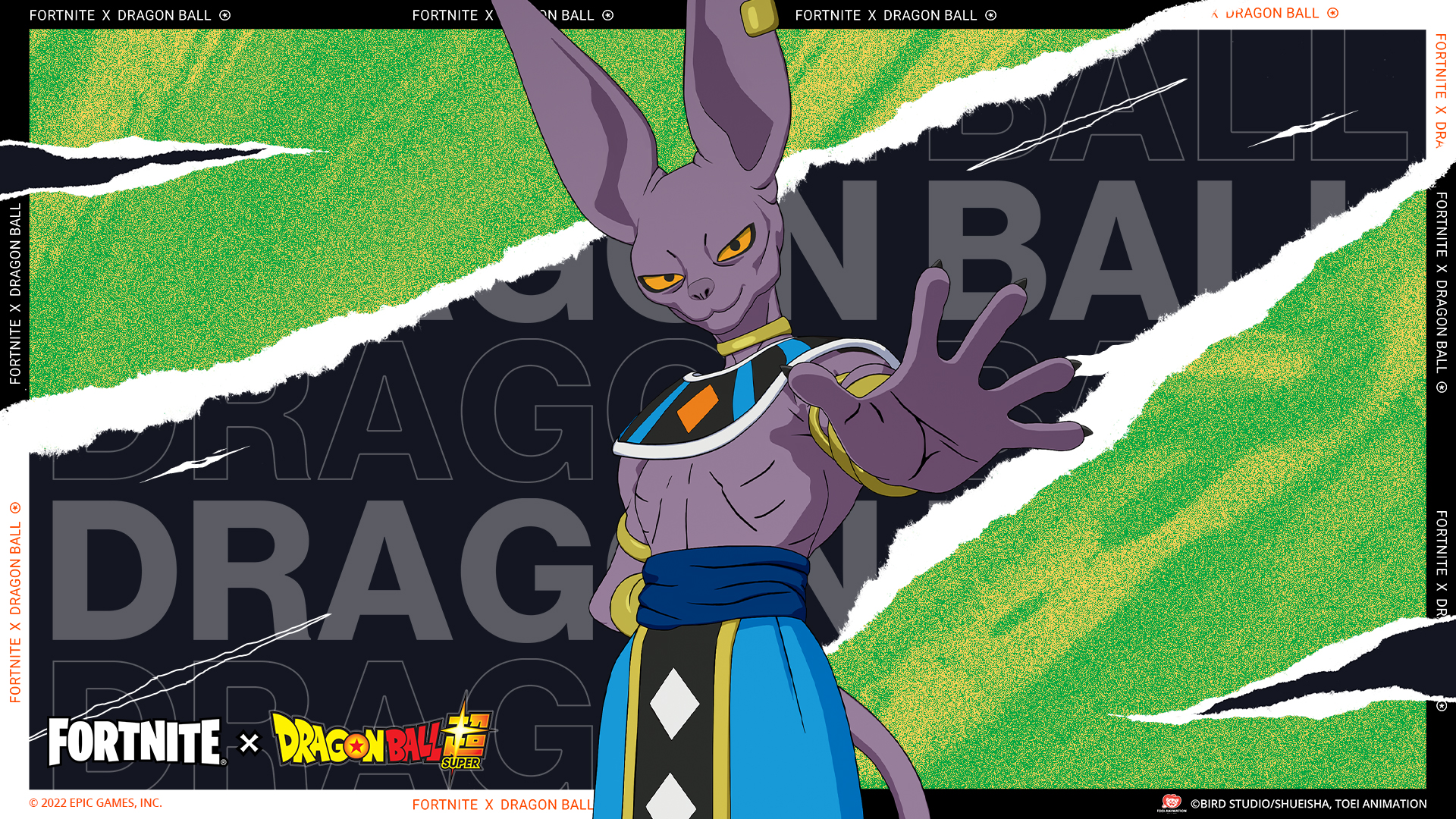 Desenho para colorir Fortnite Capítulo 3 Temporada 3 - Na vibe : Dragon Ball Z - Son Goku - Beerus 16