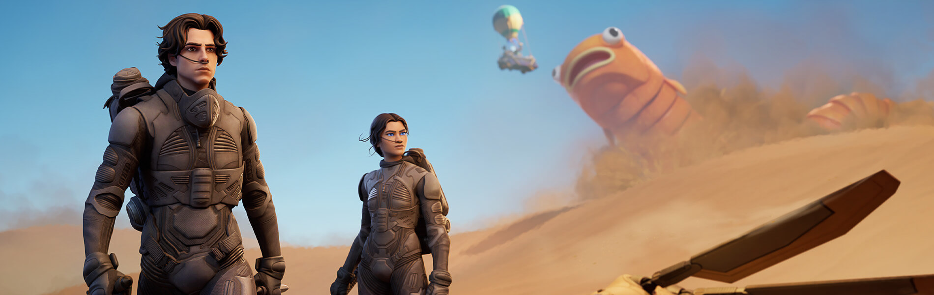 Dune Paul Atriedes and Chani Arrive in Fortnite