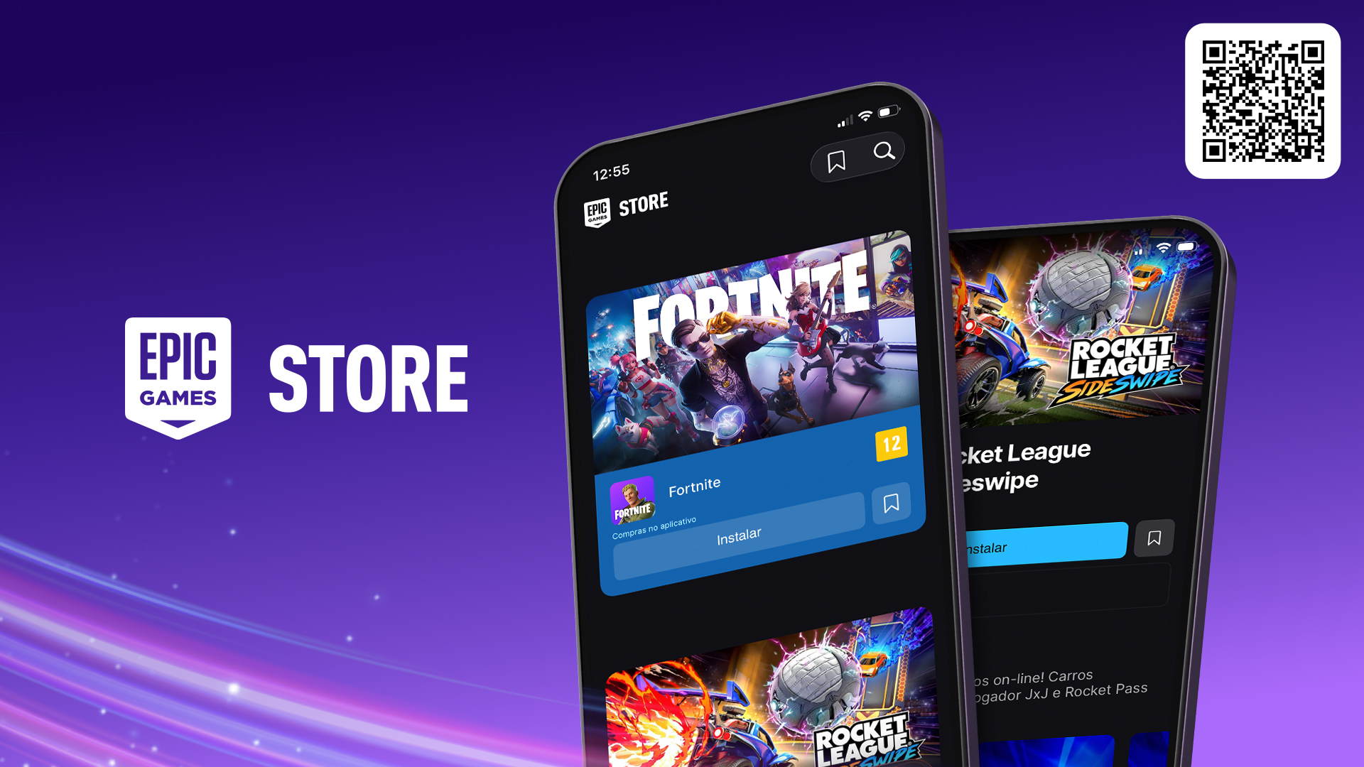 Capture officielle de Fortnite présentant le contexte mobile