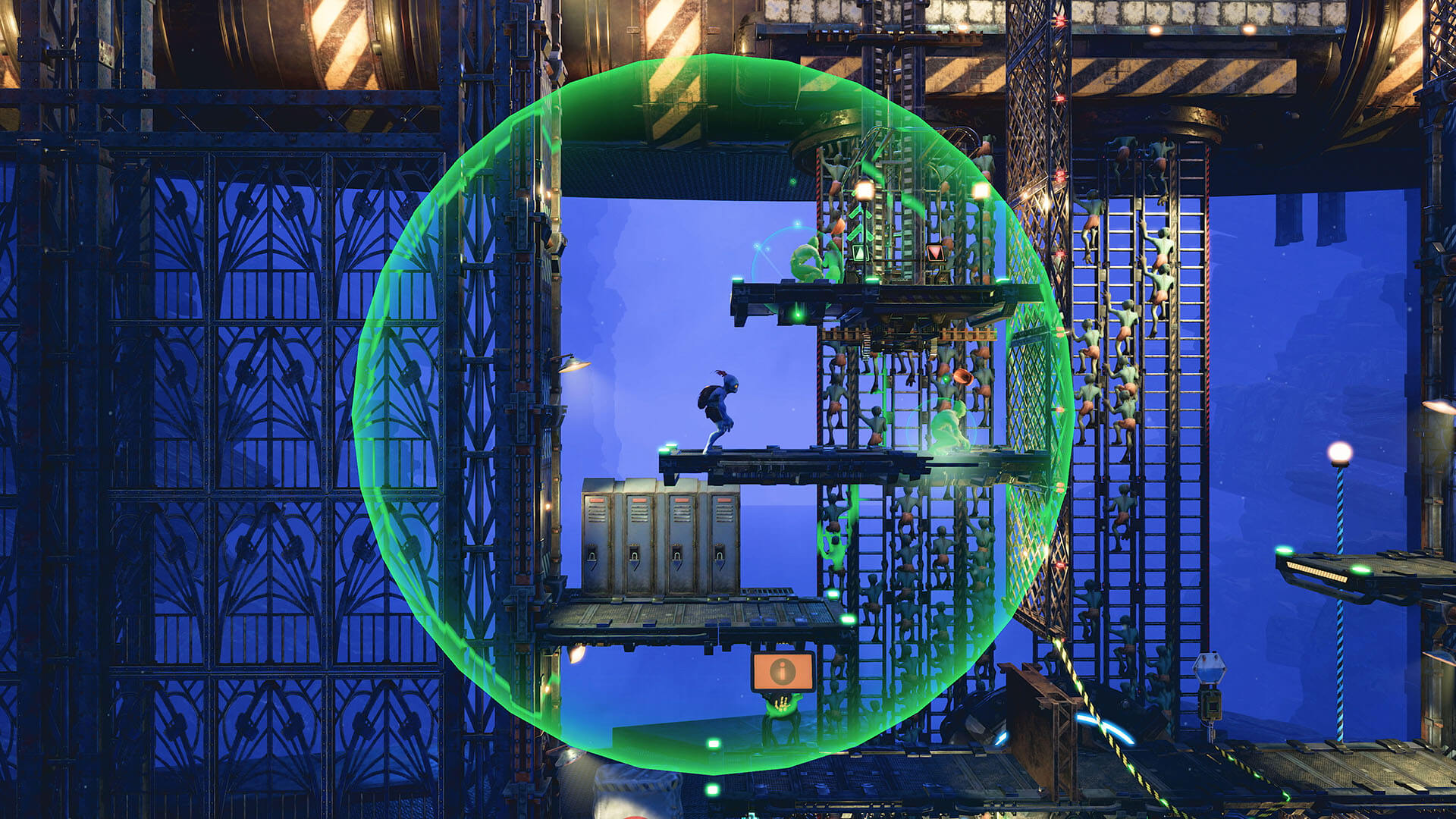 Oddworld: Soulstorm Abe comforting the messenger