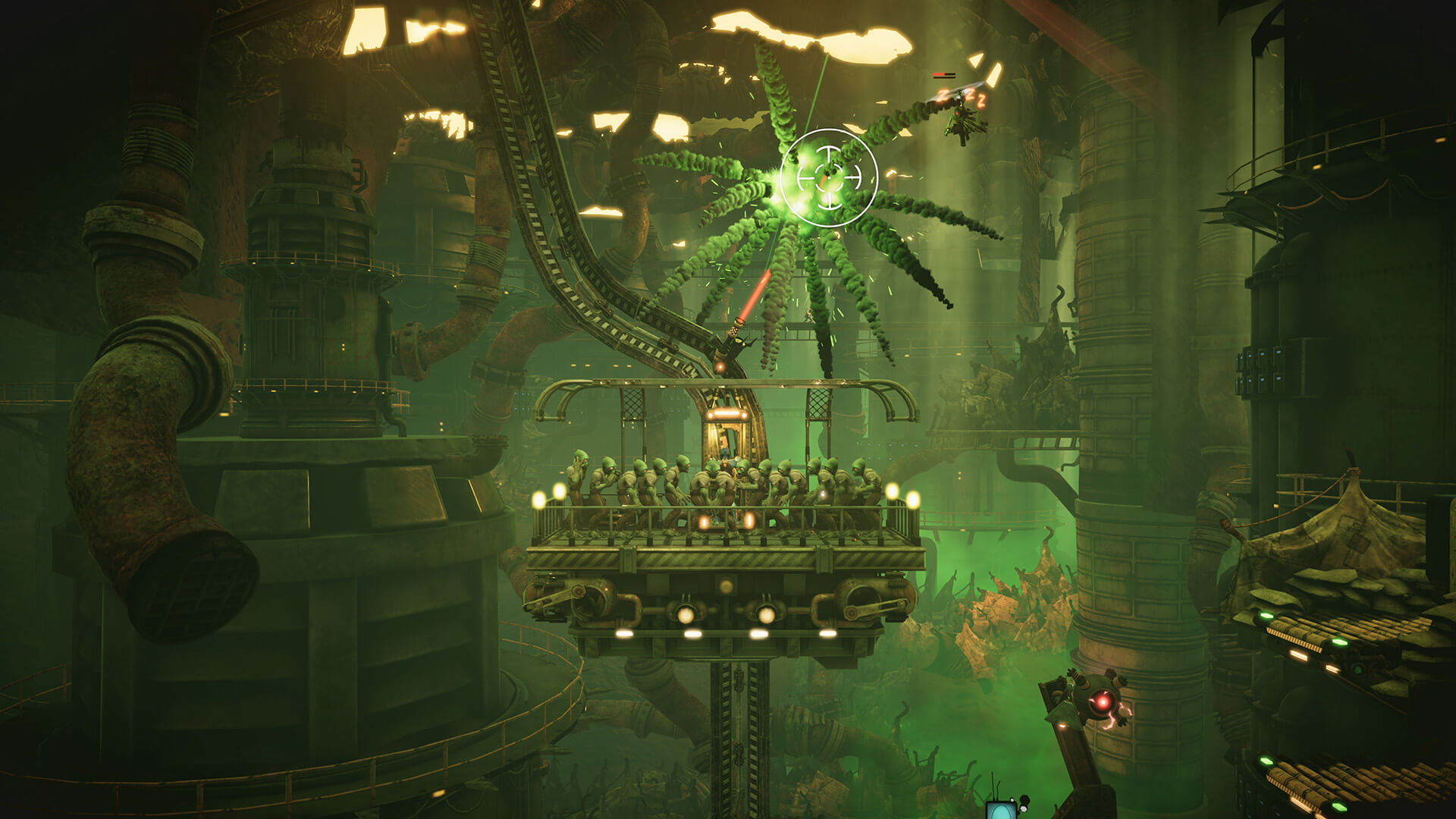 Oddworld: Soulstorm Abe staring into a glowing package