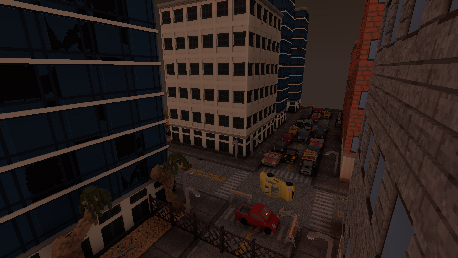 A post-apocalyptic scene from Project Wasteland, a game made with RPG in a Box.