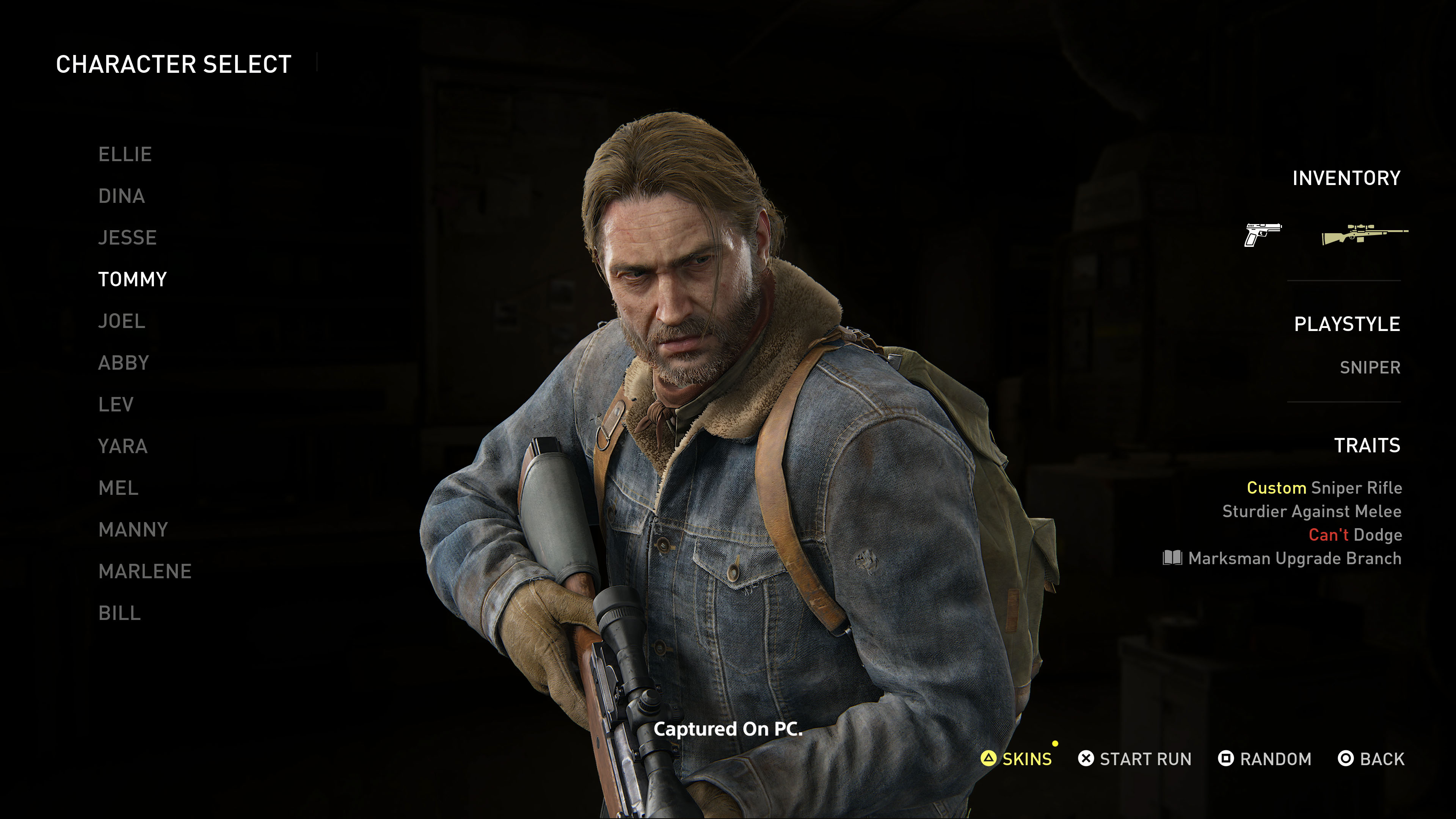 واجهة اختيار الشخصيات في طور No Return