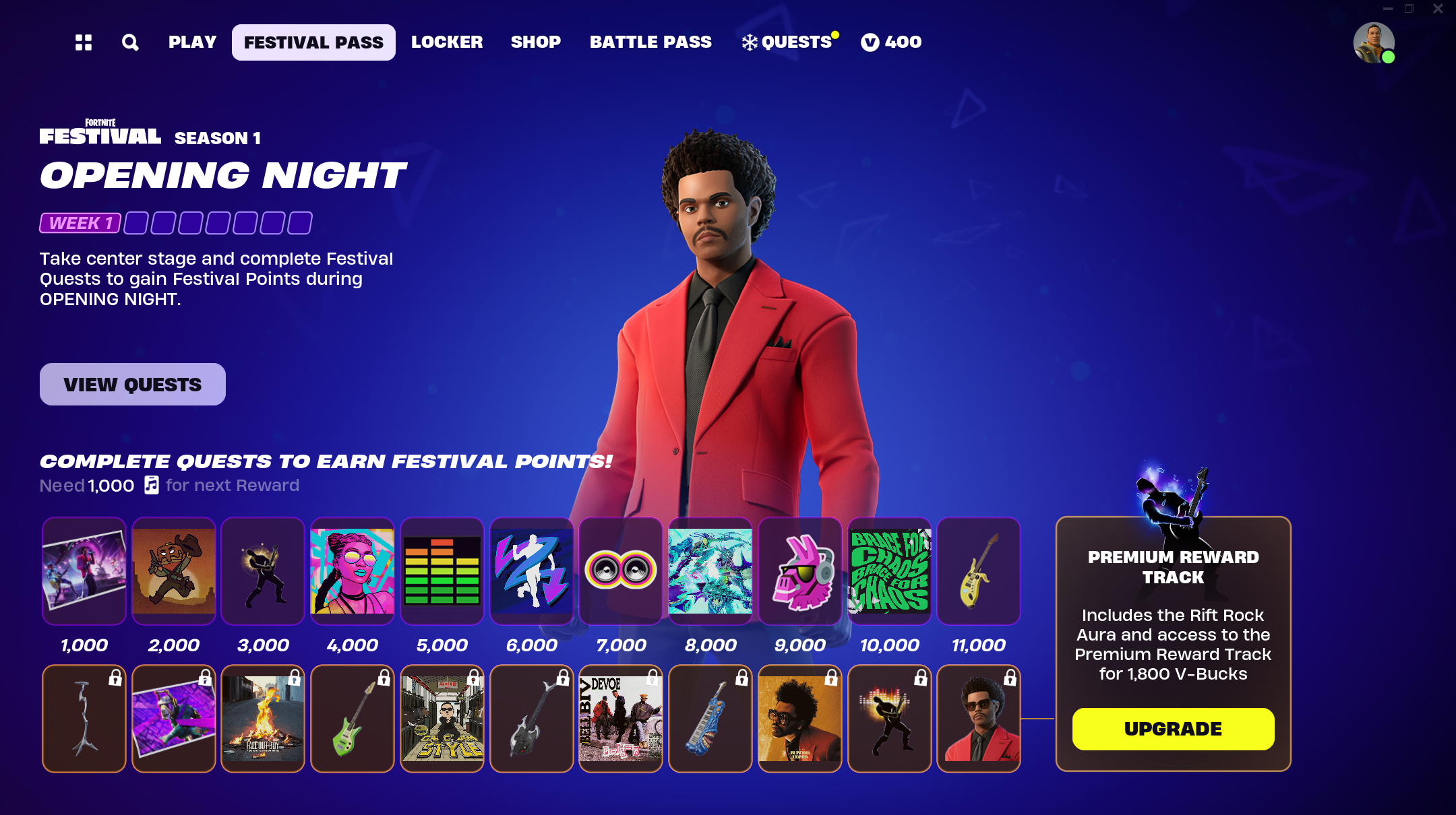 Fortnite Festival Season 1 Opening Night Features The Weeknd Fortnite Festival Season 1 Opening Night Features The Weeknd
