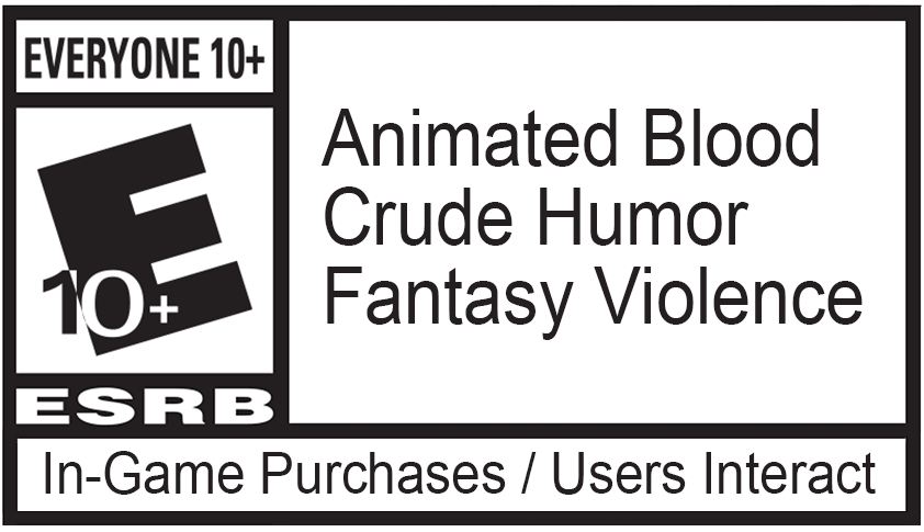 Game rated EVERYONE 10+