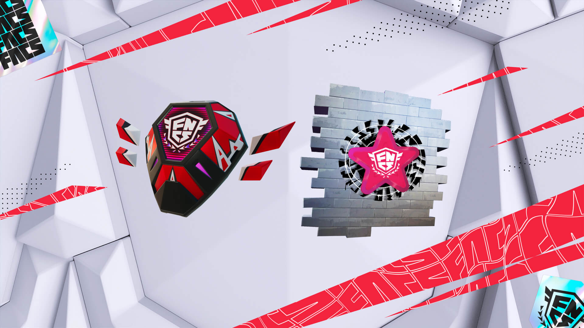 FNCS Hardshell Back Bling And Champions Star Spray