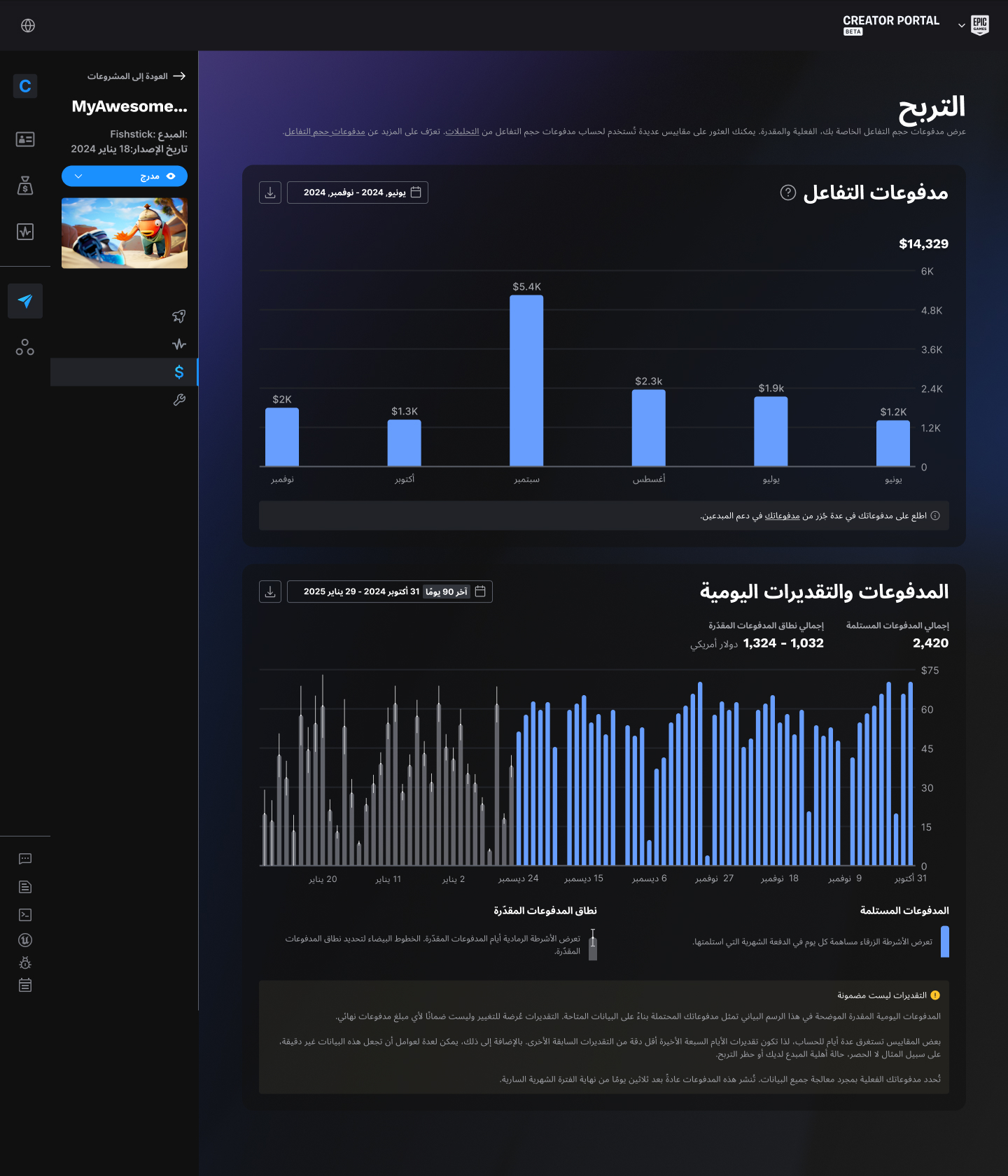 FNE Payout Estimator Export Last 90 Days Inline ArAR