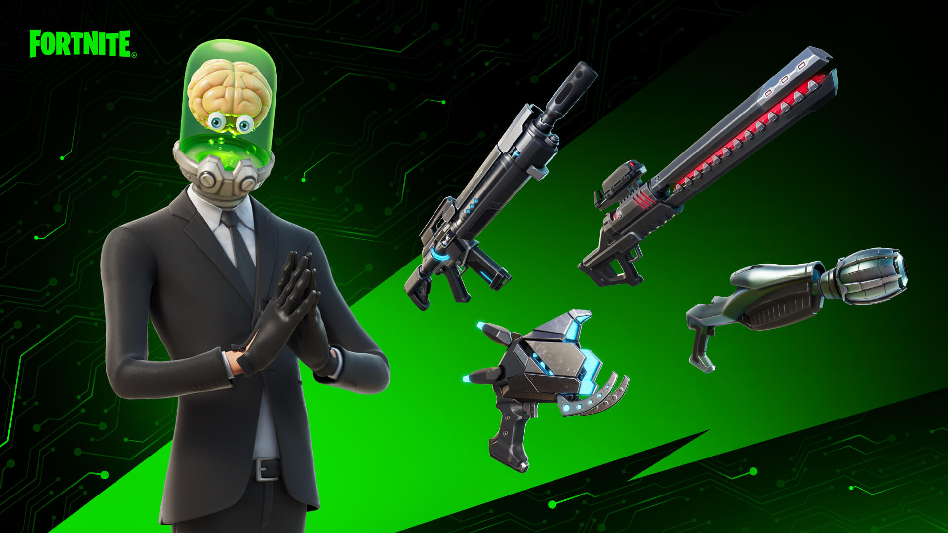 Fortnite Alien Weapon Set Png