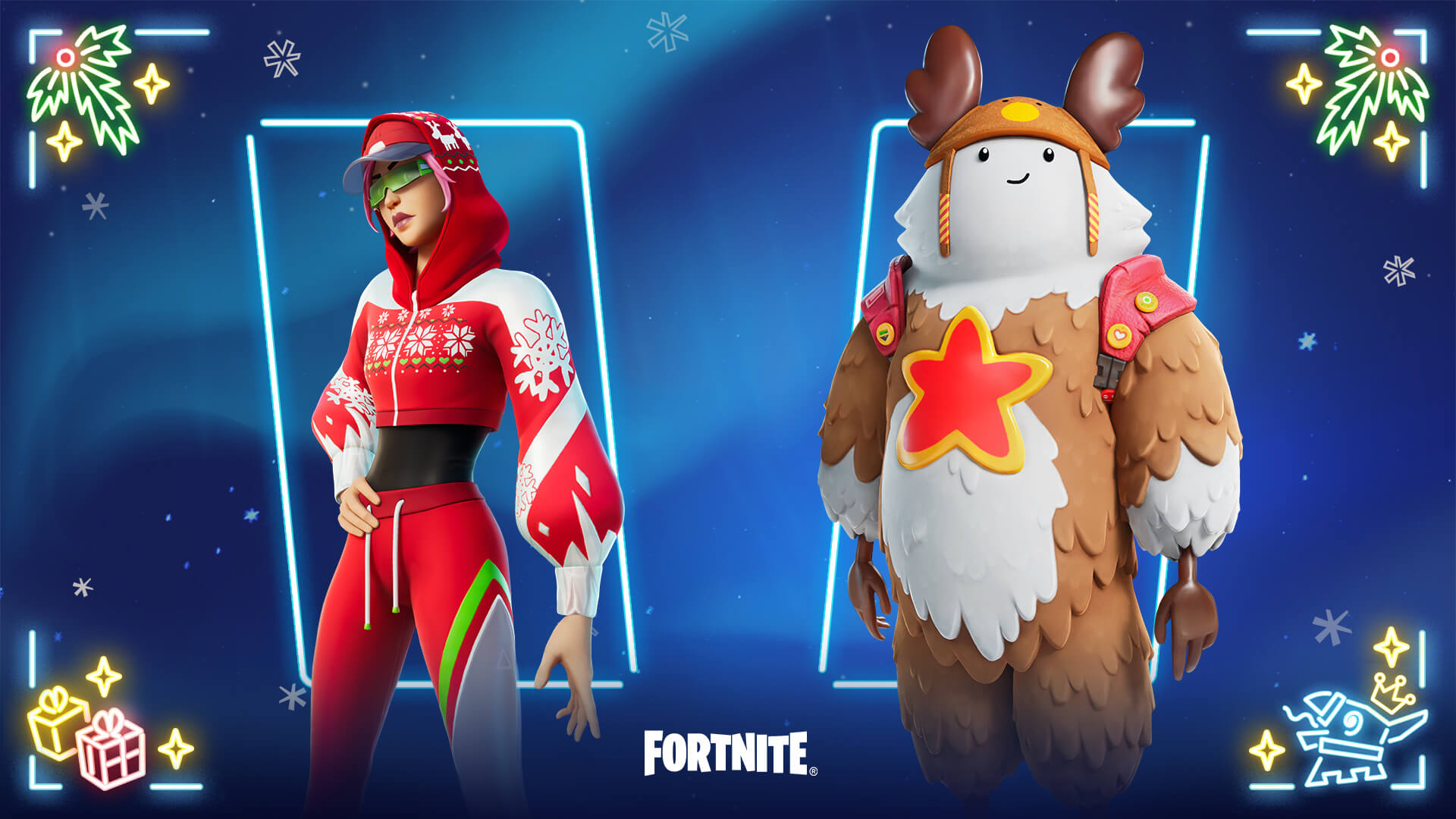 Fortnite Chapter 4 Fortnite Arctic Adeline and Sled Ready Guff Outfits