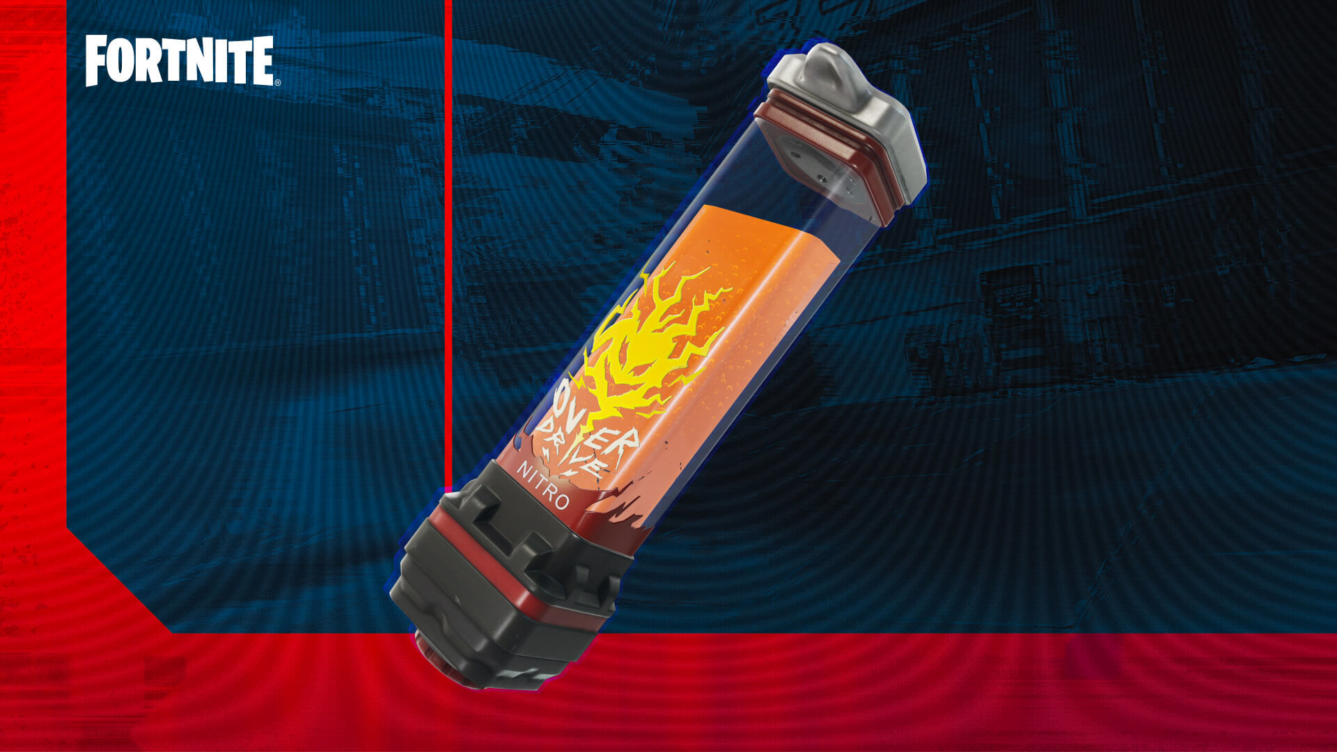 Fortnite Ballistic Overdrive gadget showing speed boost effects