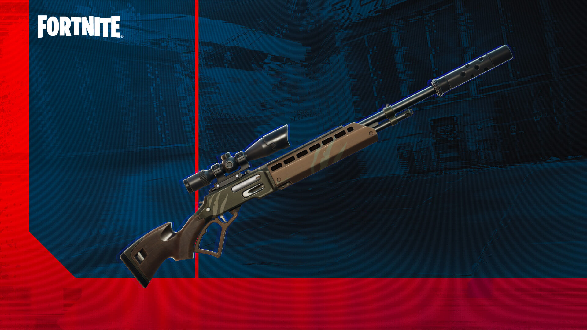 Fortnite Ballistic Sovereign Sniper weapon featuring lightweight design and faster firing rate