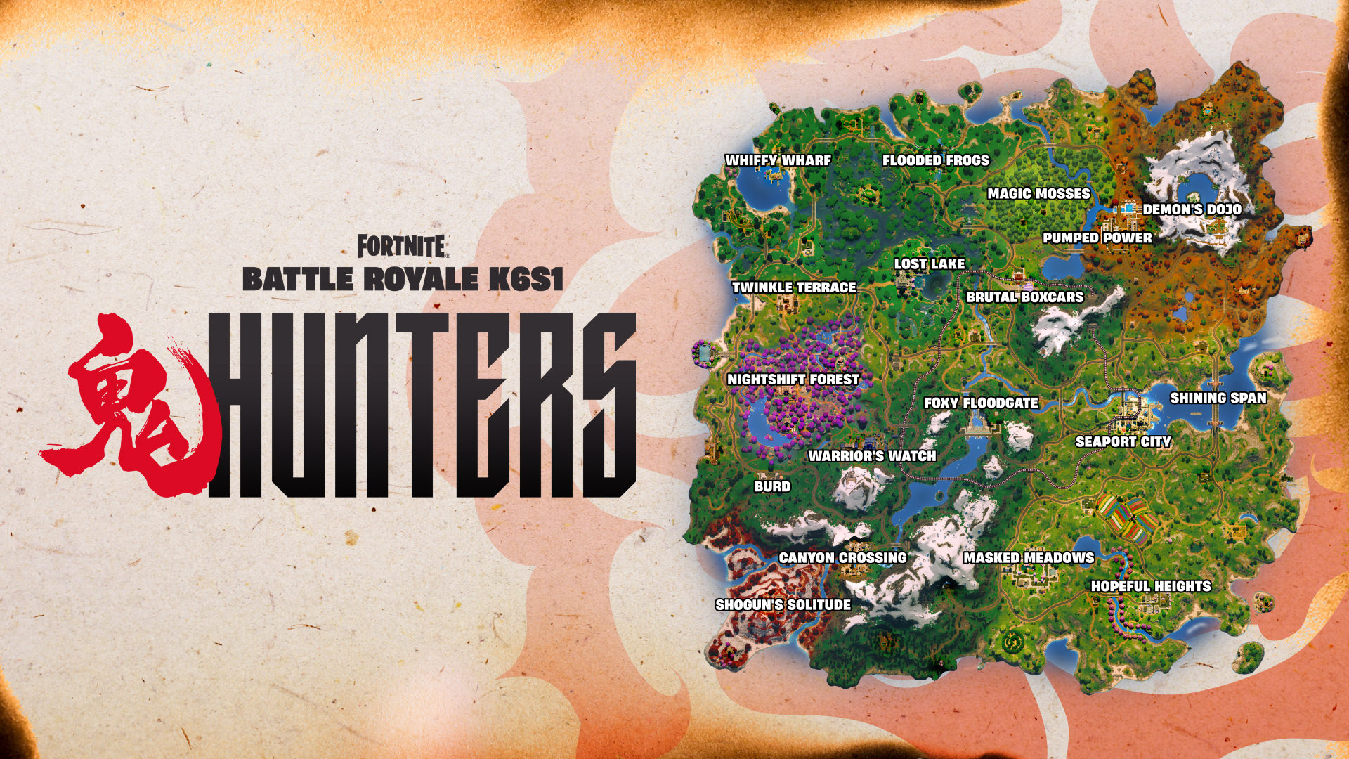 Fortnite Battle Royale Chapter 6 Season 1 Hunters Map De