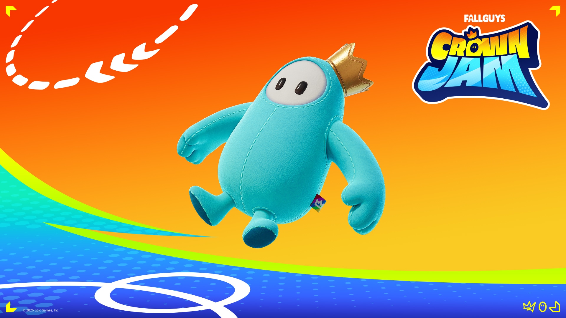 Fortnite Blue Plushie Bean Back Bling