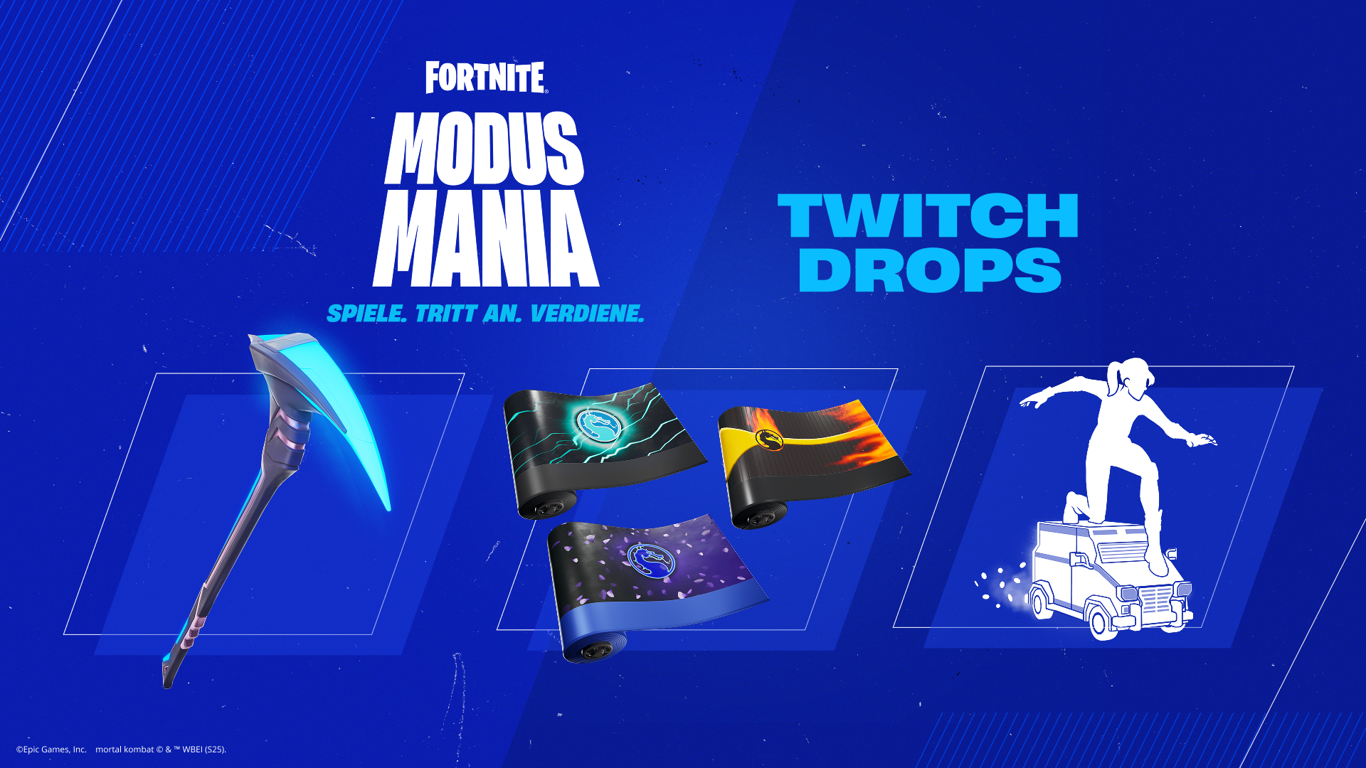 Fortnite Command Executor Pickaxe, Klassic Kombat Wraps, and Lil’ Armored Truck Emote