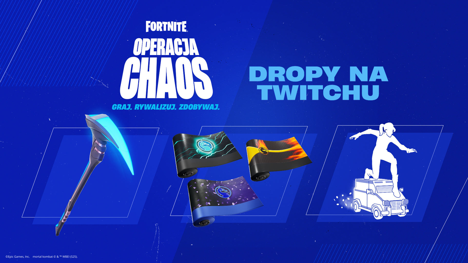Fortnite Command Executor Pickaxe, Klassic Kombat Wraps, and Lil’ Armored Truck Emote