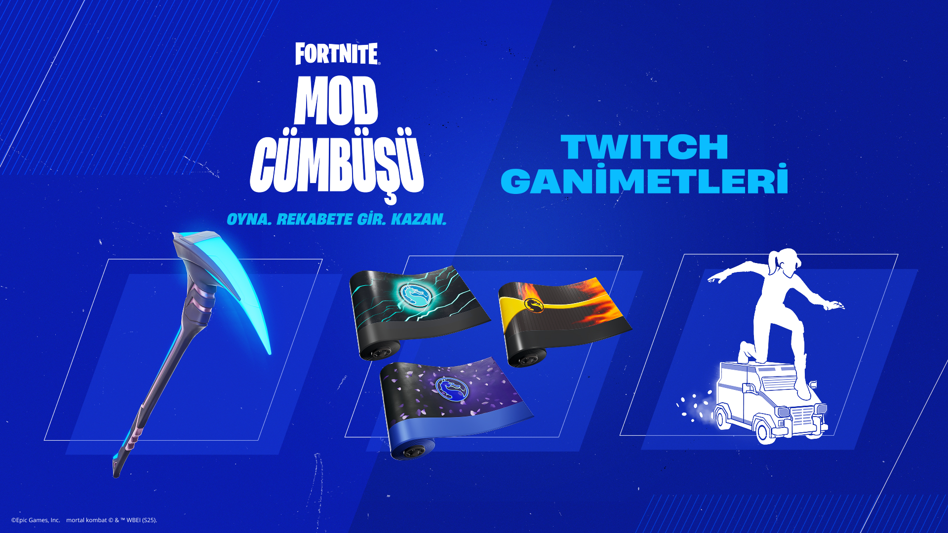 Fortnite Command Executor Pickaxe, Klassic Kombat Wraps, and Lil’ Armored Truck Emote