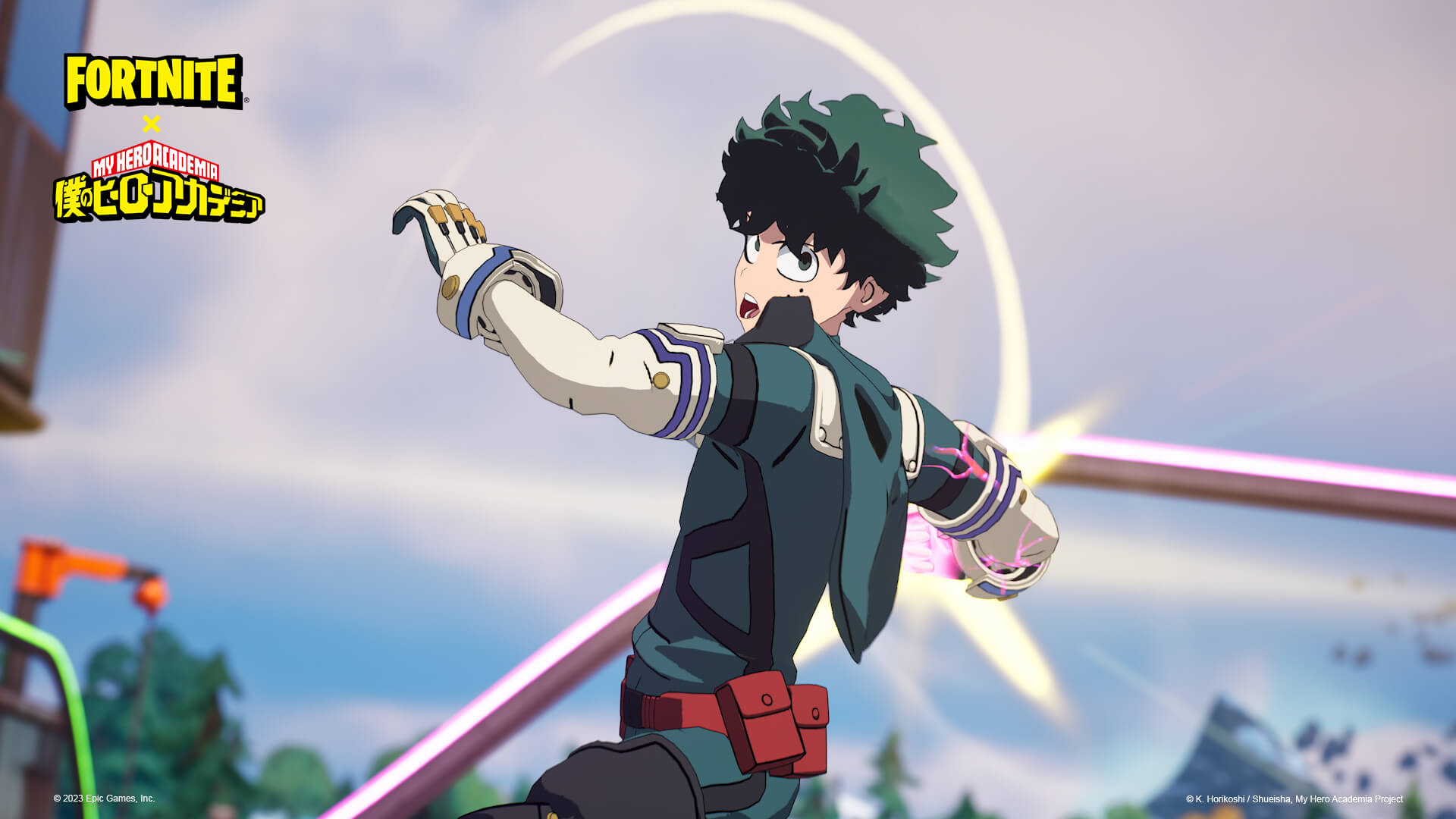 L'écrasement de Deku sur Fortnite