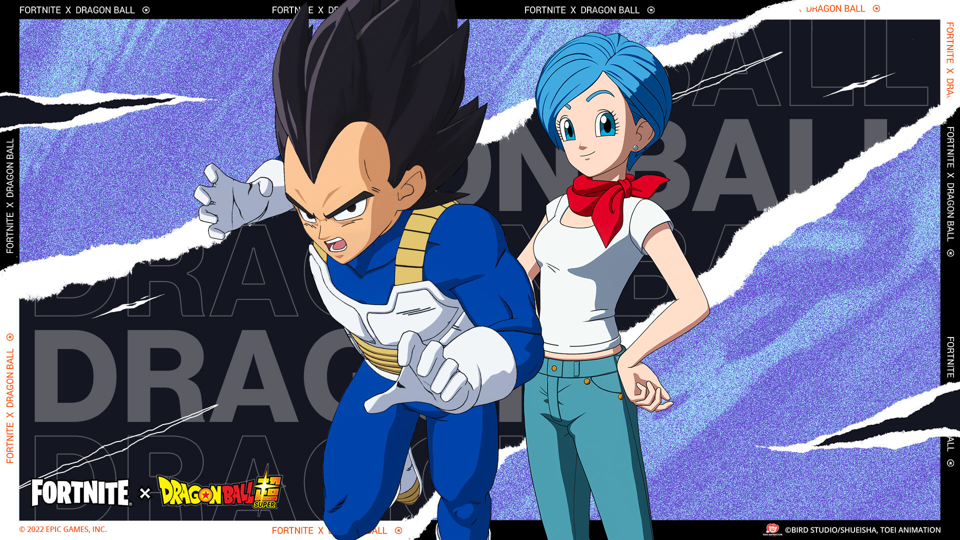 Fortnite Dragon Ball Vegeta Bulma en