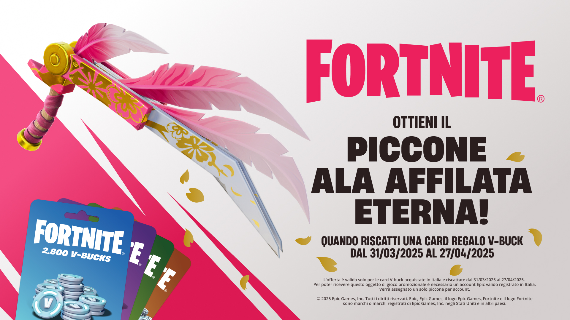 Fortnite V-Bucks Card Eternal Razorwing Pickaxe