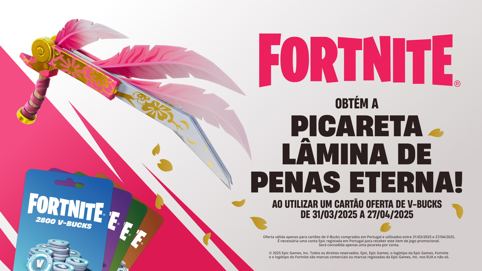 Fortnite V-Bucks Card Eternal Razorwing Pickaxe