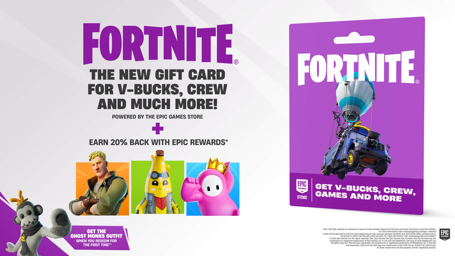 Fortnite Gift Card to Get V-Bucks