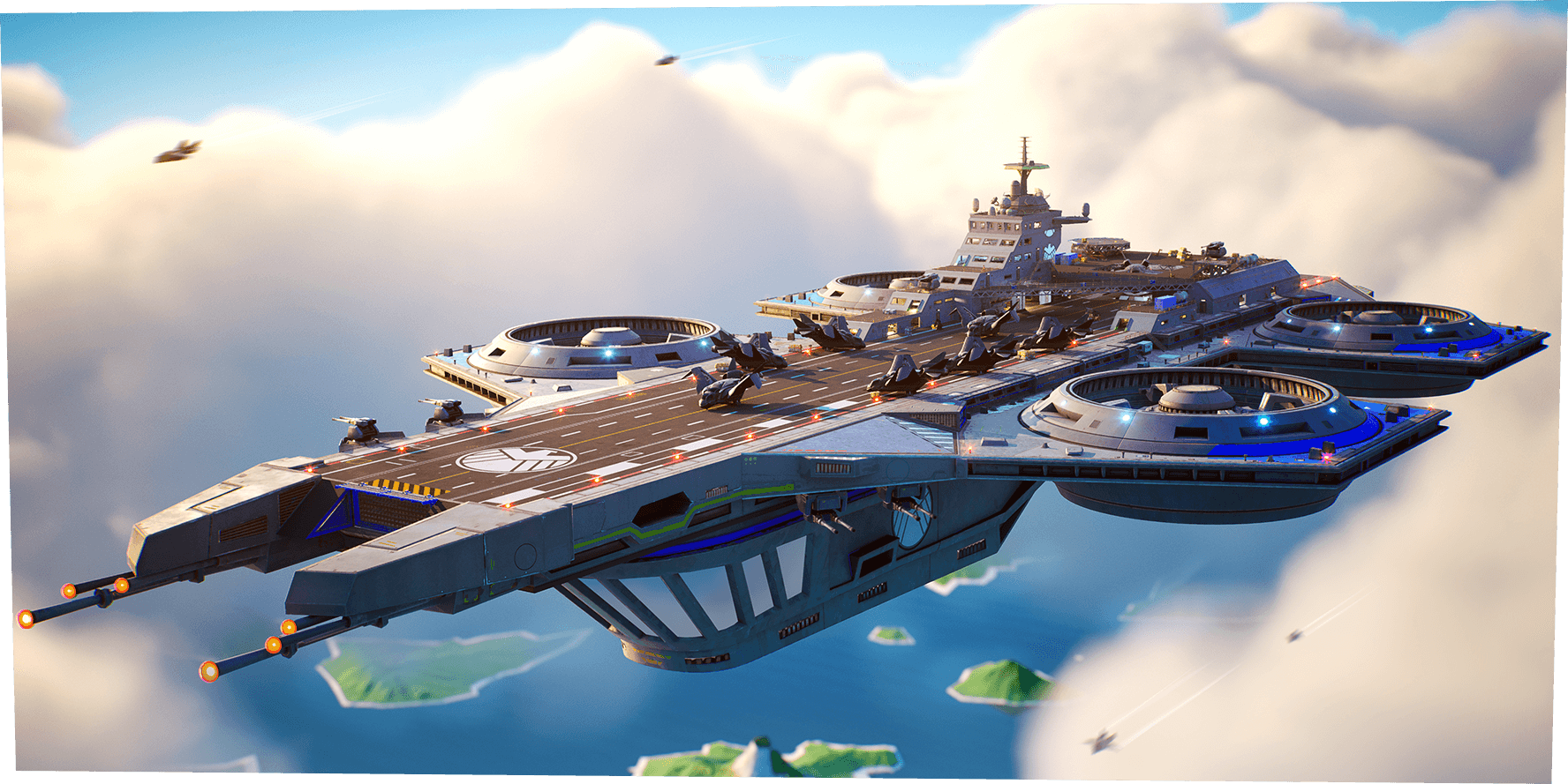 Helicarrier de Fortnite