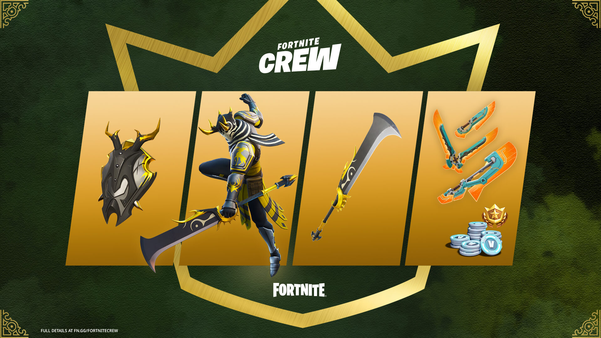 Gildhart Makes a Grand Entrance in the January Fortnite Crew Pack