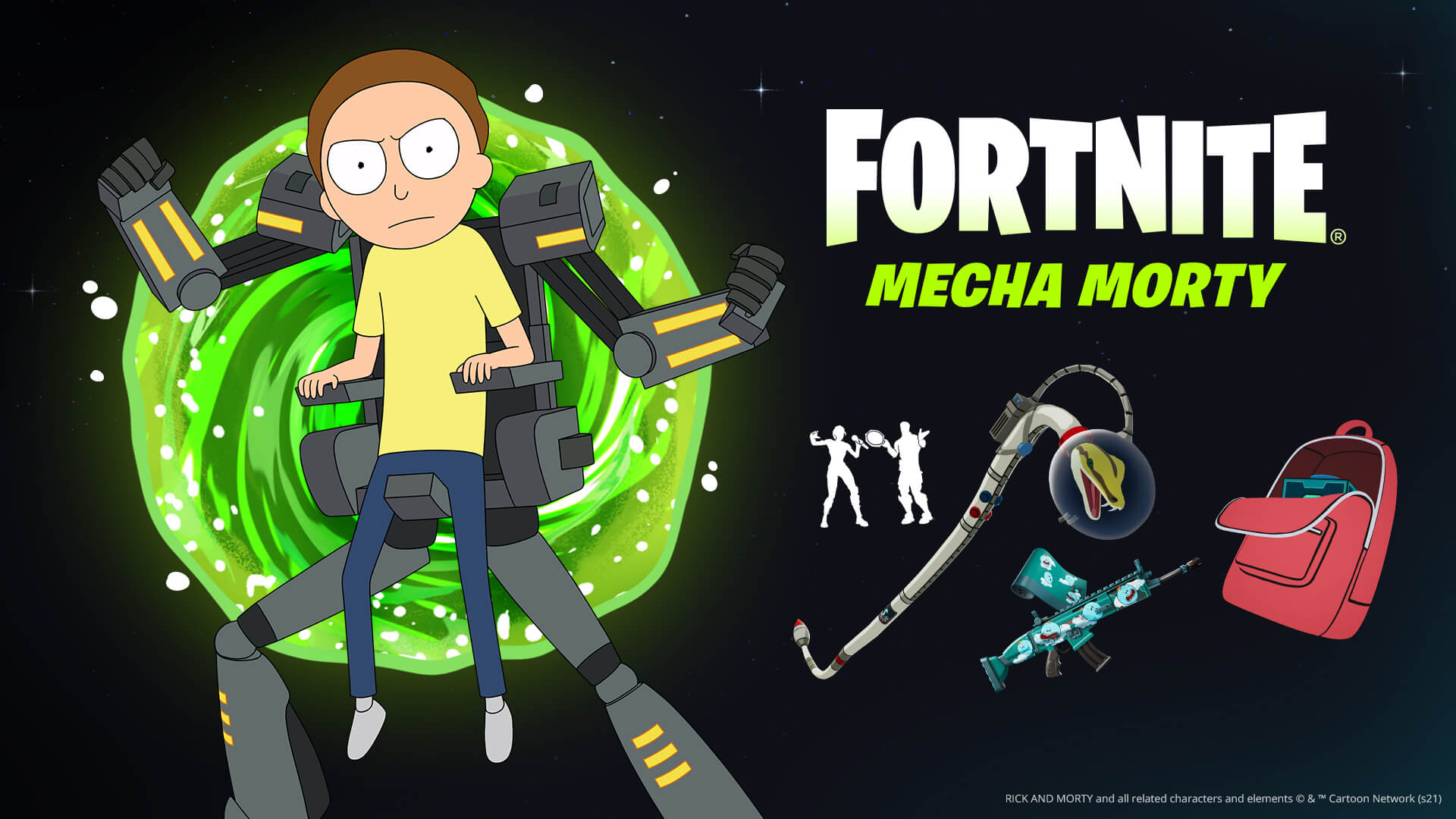 Look At Him Mecha Morty Joins Rick In Fortnite Get Schwifty And More