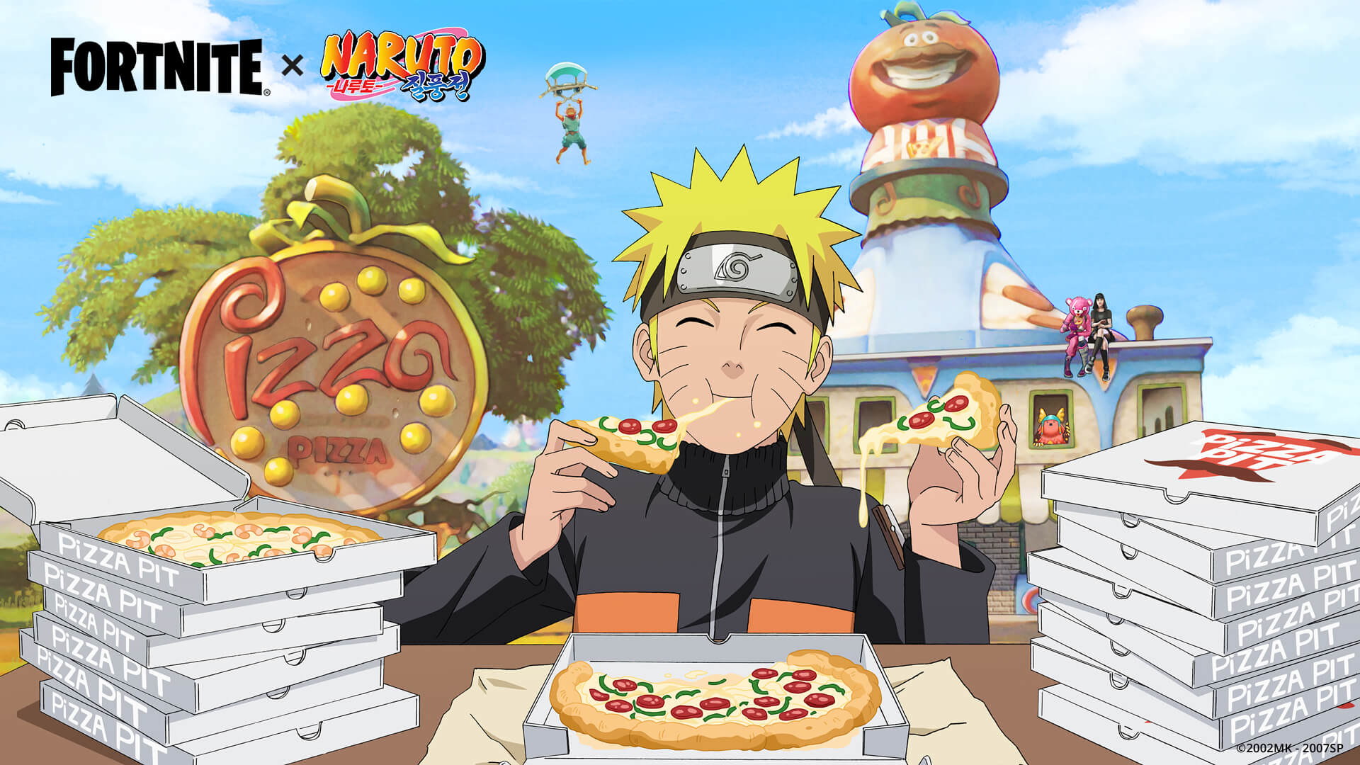 Fortnite Naruto Pizza Eating Jutsu Loading Screen KR