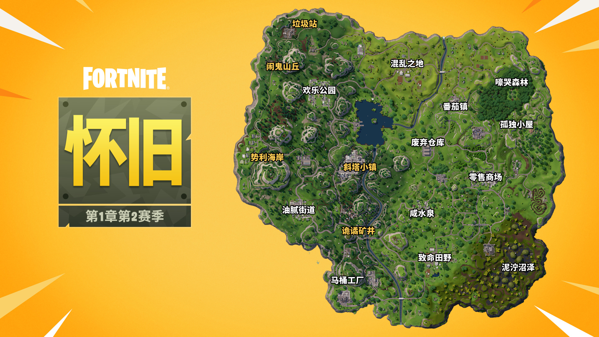 Fortnite OG Chapter 1 Season 2 Map CN