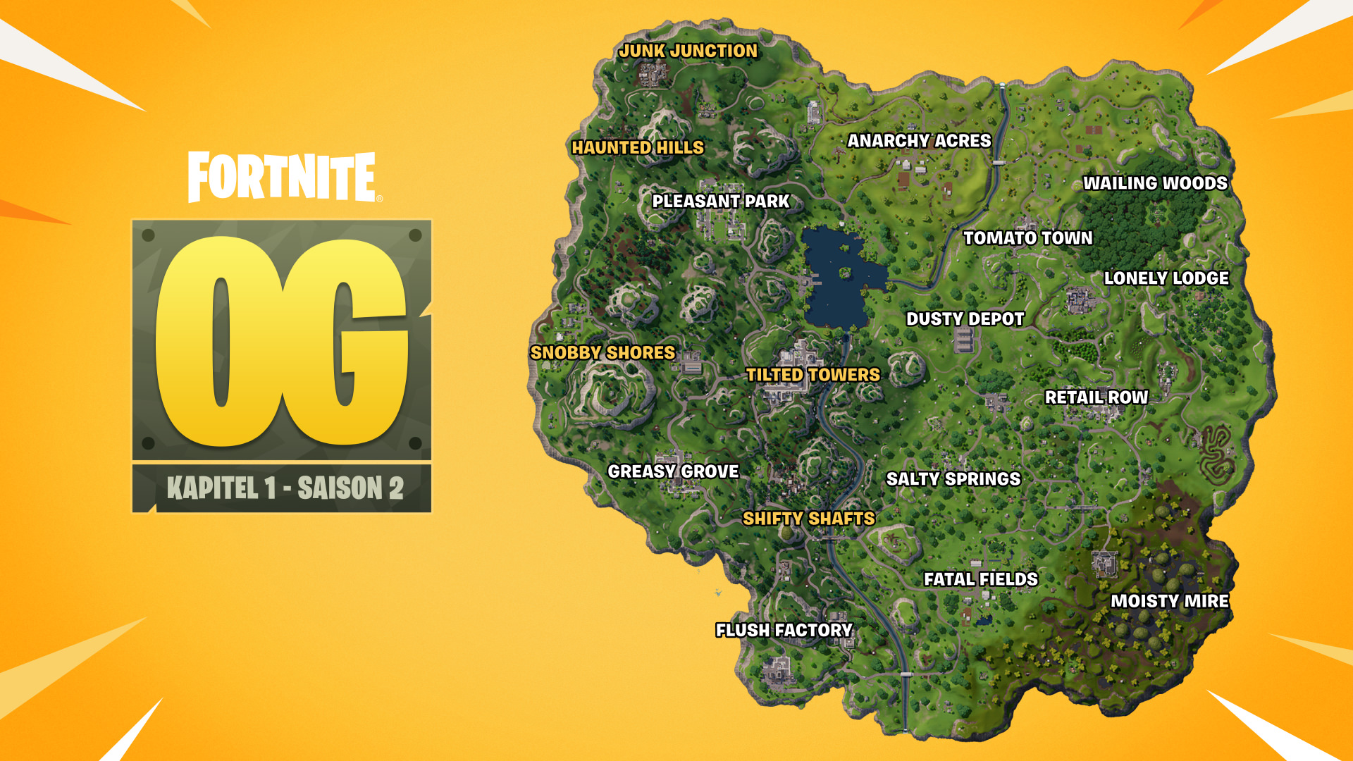 Fortnite OG Chapter 1 Season 2 Map DE
