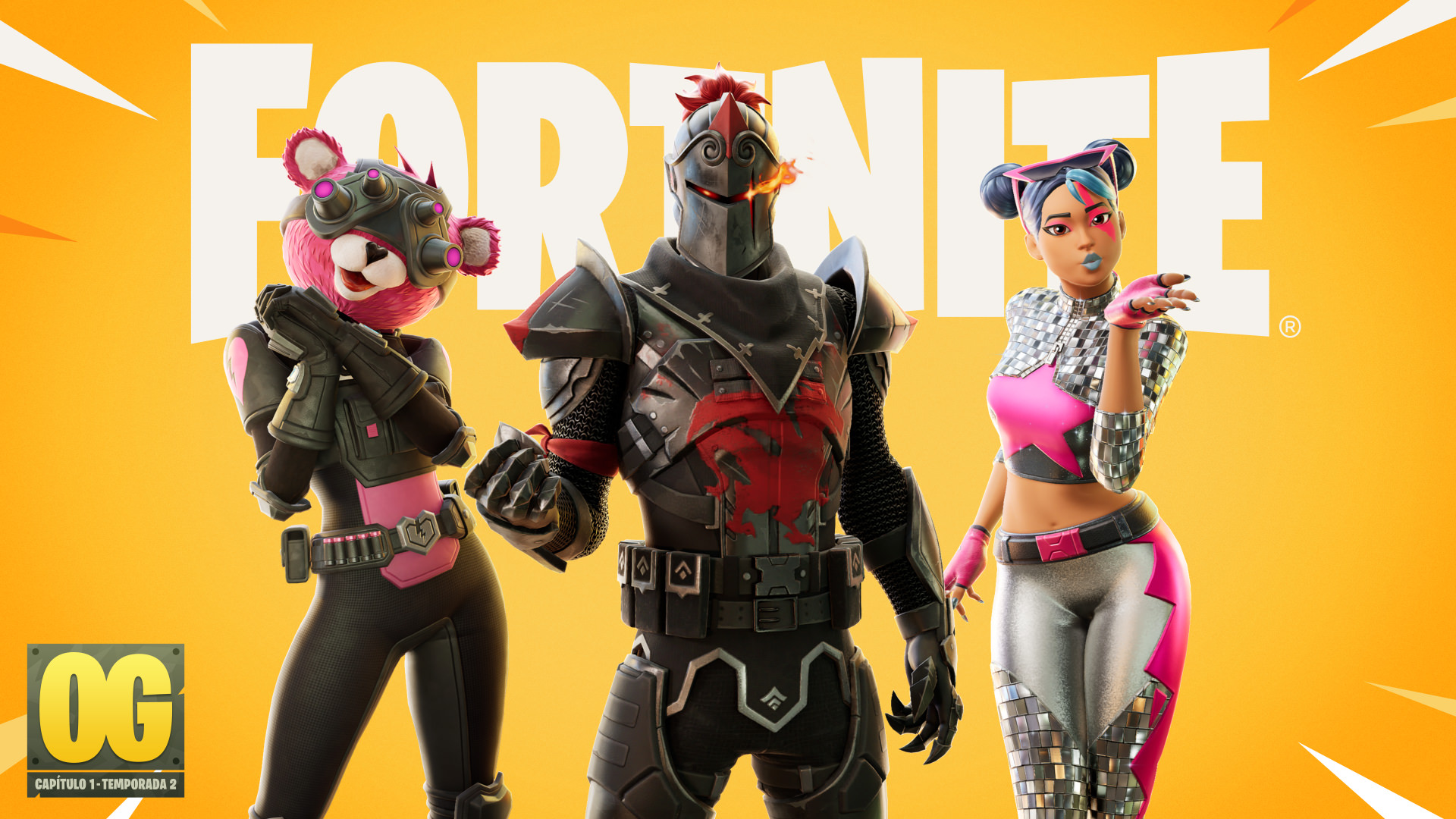 Fortnite OG Pass Cuddle Team Specialist Knight Conqueror And Sparkle Diva ES