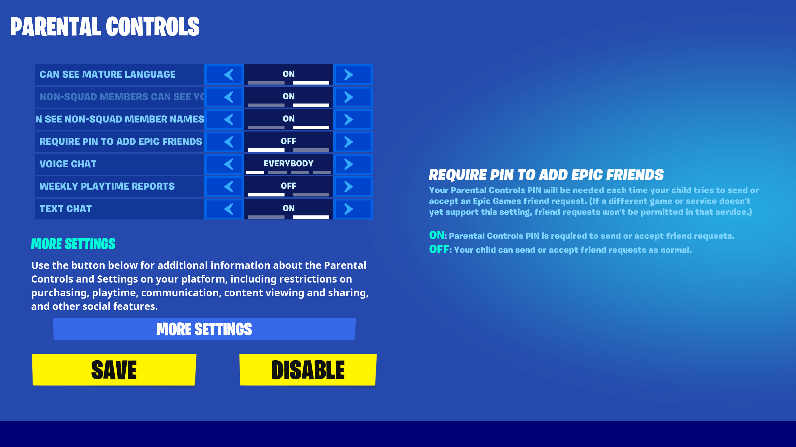 Fortnite Parental Controls Guide