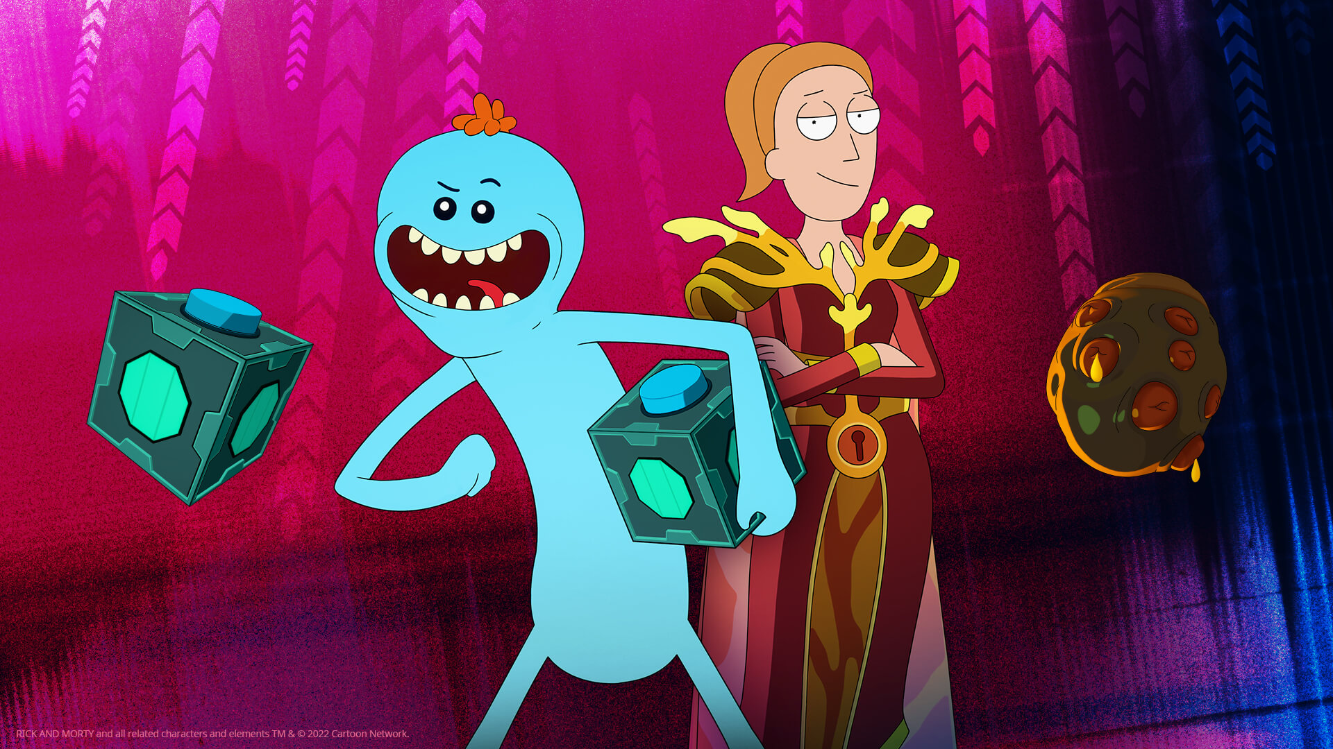 Queen Summer and Mr. Meeseeks are Summoned in Fortnite