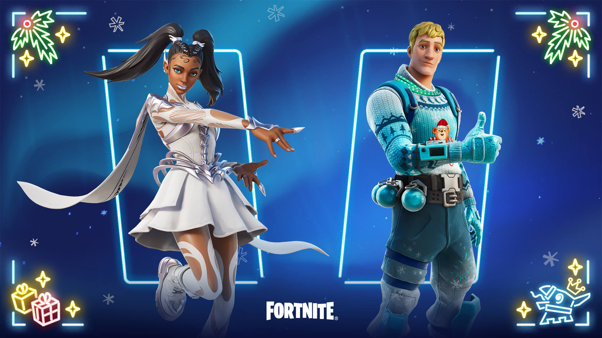 Fortnite Snowdancer Und Cozy Knit Jonesy Outfits