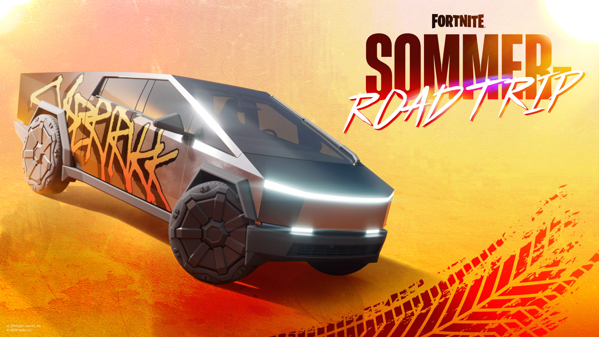 Fortnite Summer Road Trip Cybertruck DE