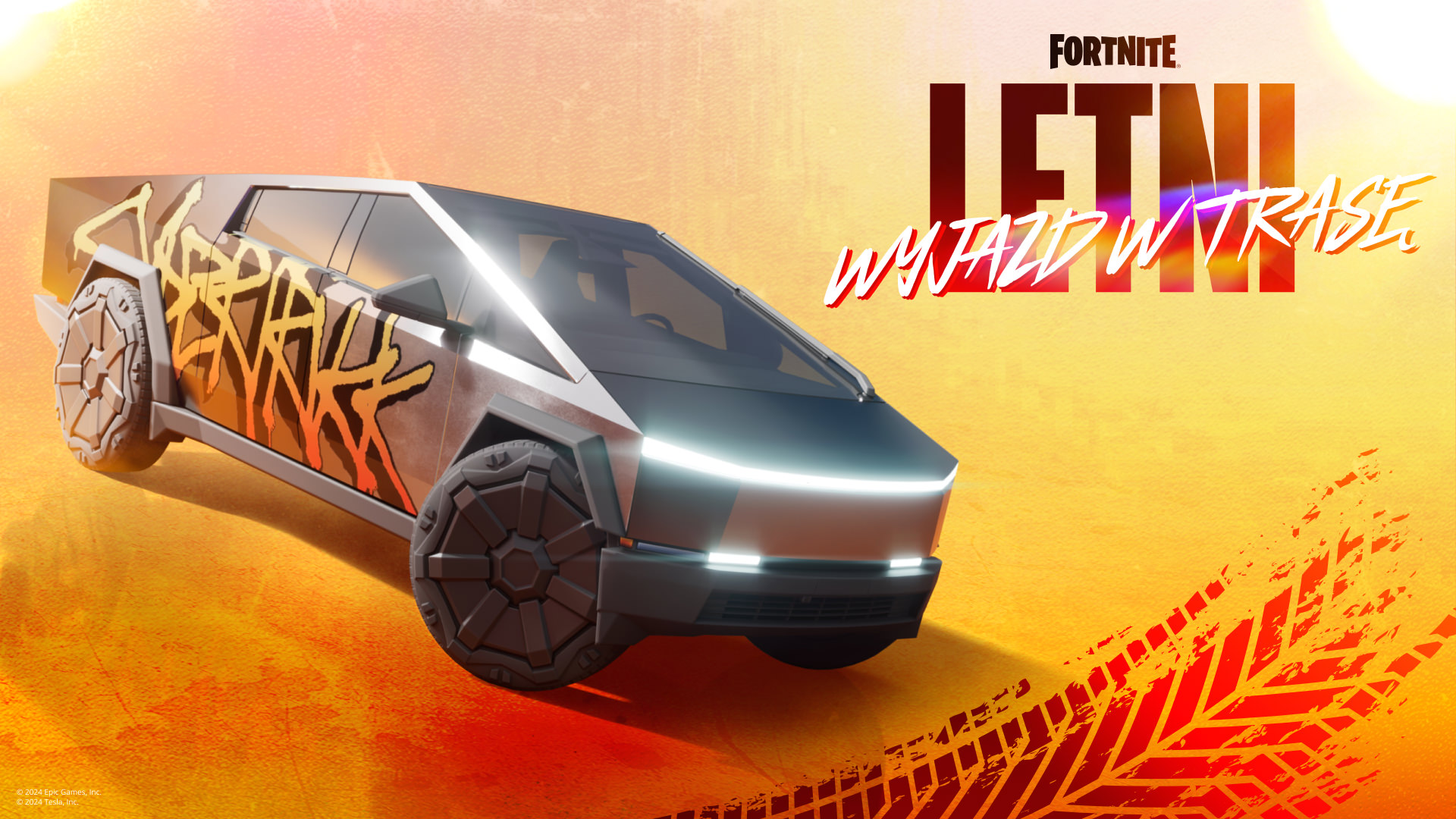 Fortnite Summer Road Trip Cybertruck PL