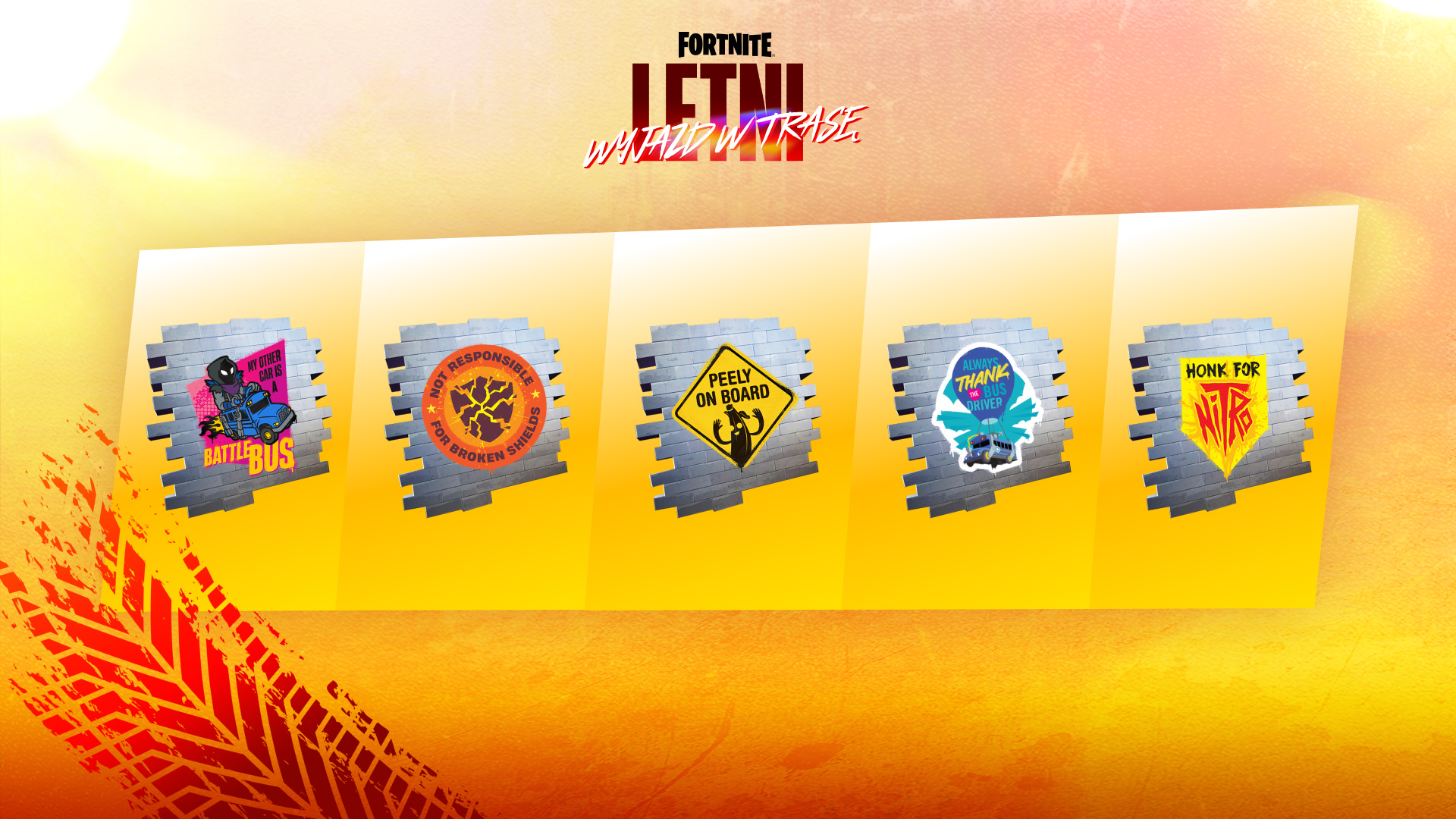 Fortnite Summer Road Trip Sprays PL